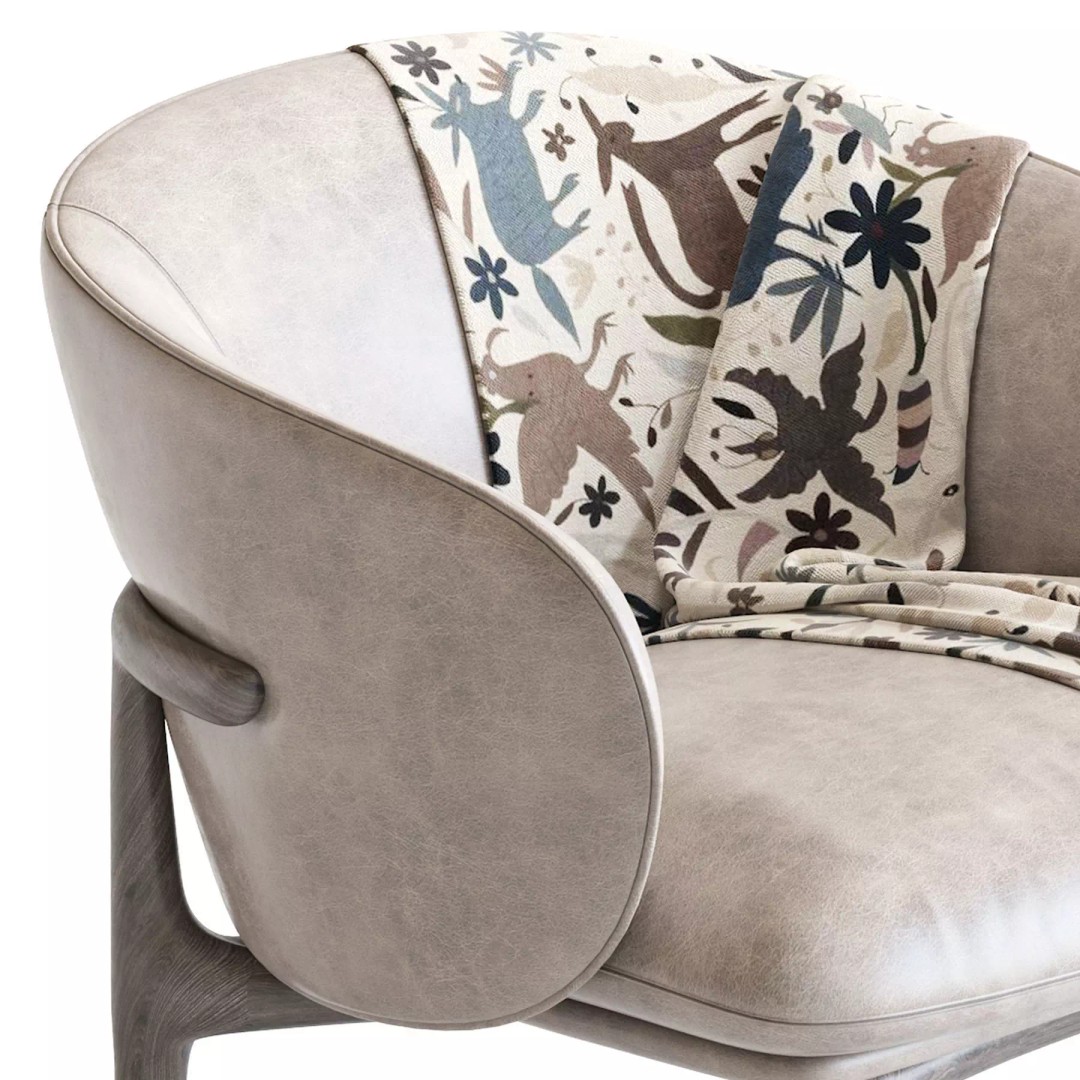 Artisan Mela 3D Model – Classic Chair with PBR Textures, FBX - View 16