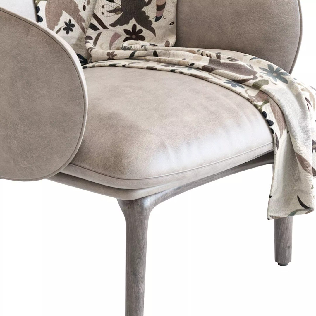 Artisan Mela 3D Model – Classic Chair with PBR Textures, FBX - View 17