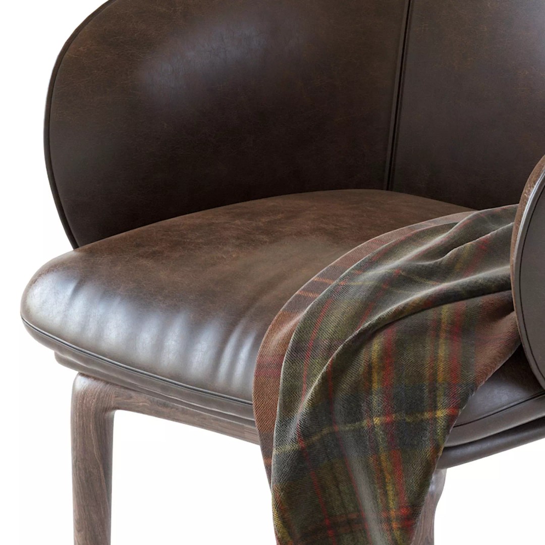 Artisan Mela 3D Model – Classic Chair with PBR Textures, FBX - View 18