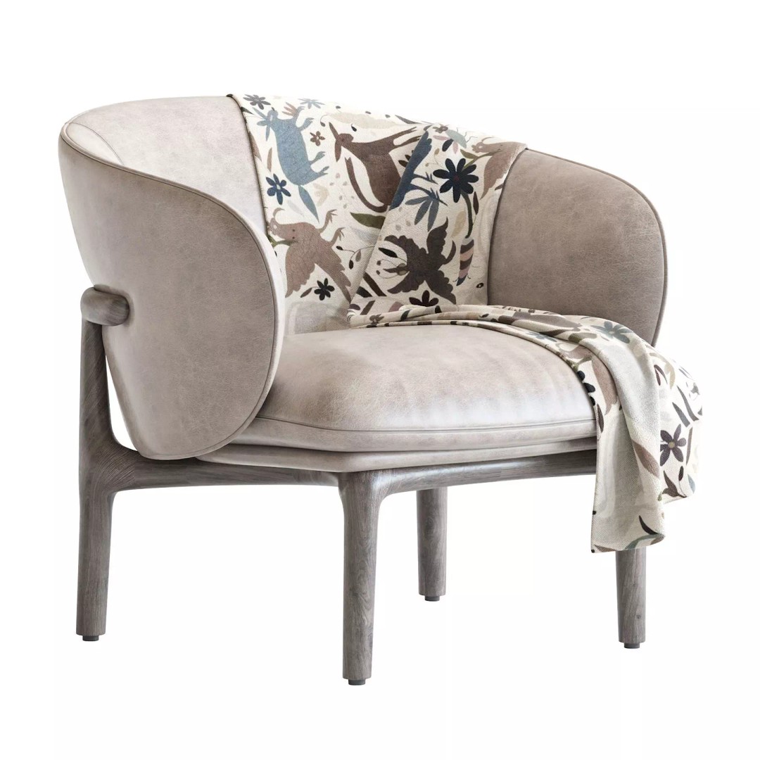 Artisan Mela 3D Model – Classic Chair with PBR Textures, FBX - View 2