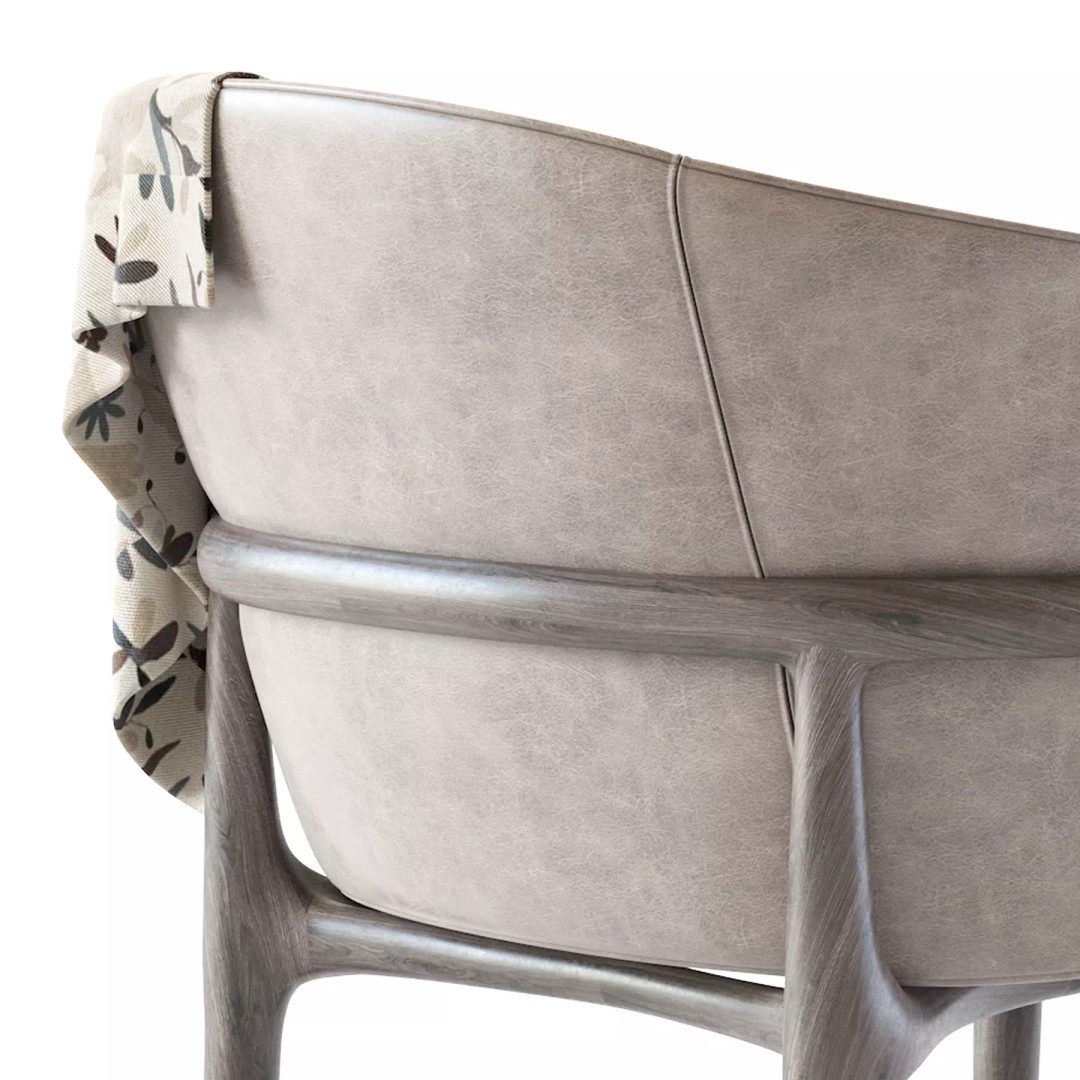 Artisan Mela 3D Model – Classic Chair with PBR Textures, FBX - View 20
