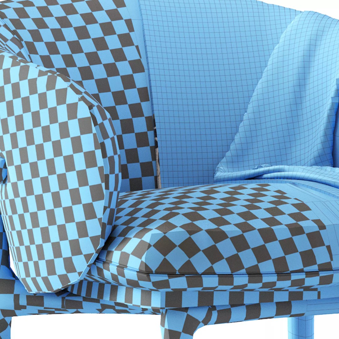 Artisan Mela 3D Model – Classic Chair with PBR Textures, FBX - View 22