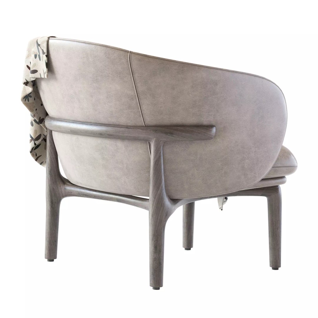 Artisan Mela 3D Model – Classic Chair with PBR Textures, FBX - View 4