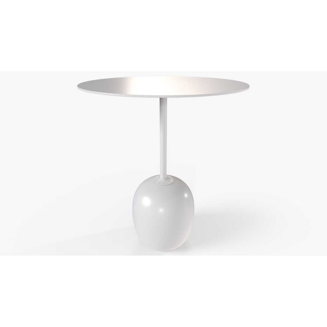 Round Table 3D Model – Low Poly PBR Furniture for Interior Design - View 11