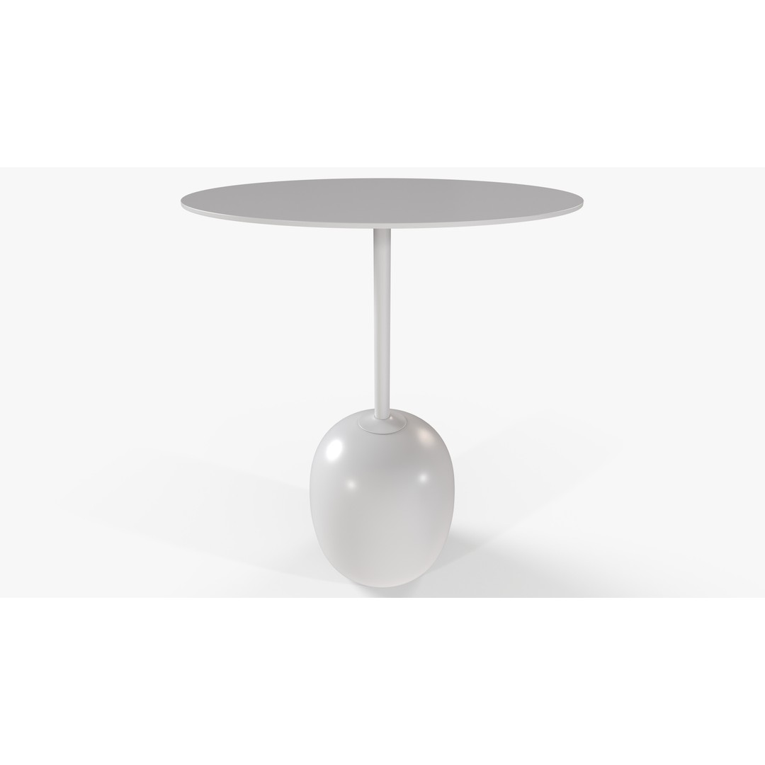 Round Table 3D Model – Low Poly PBR Furniture for Interior Design - View 12