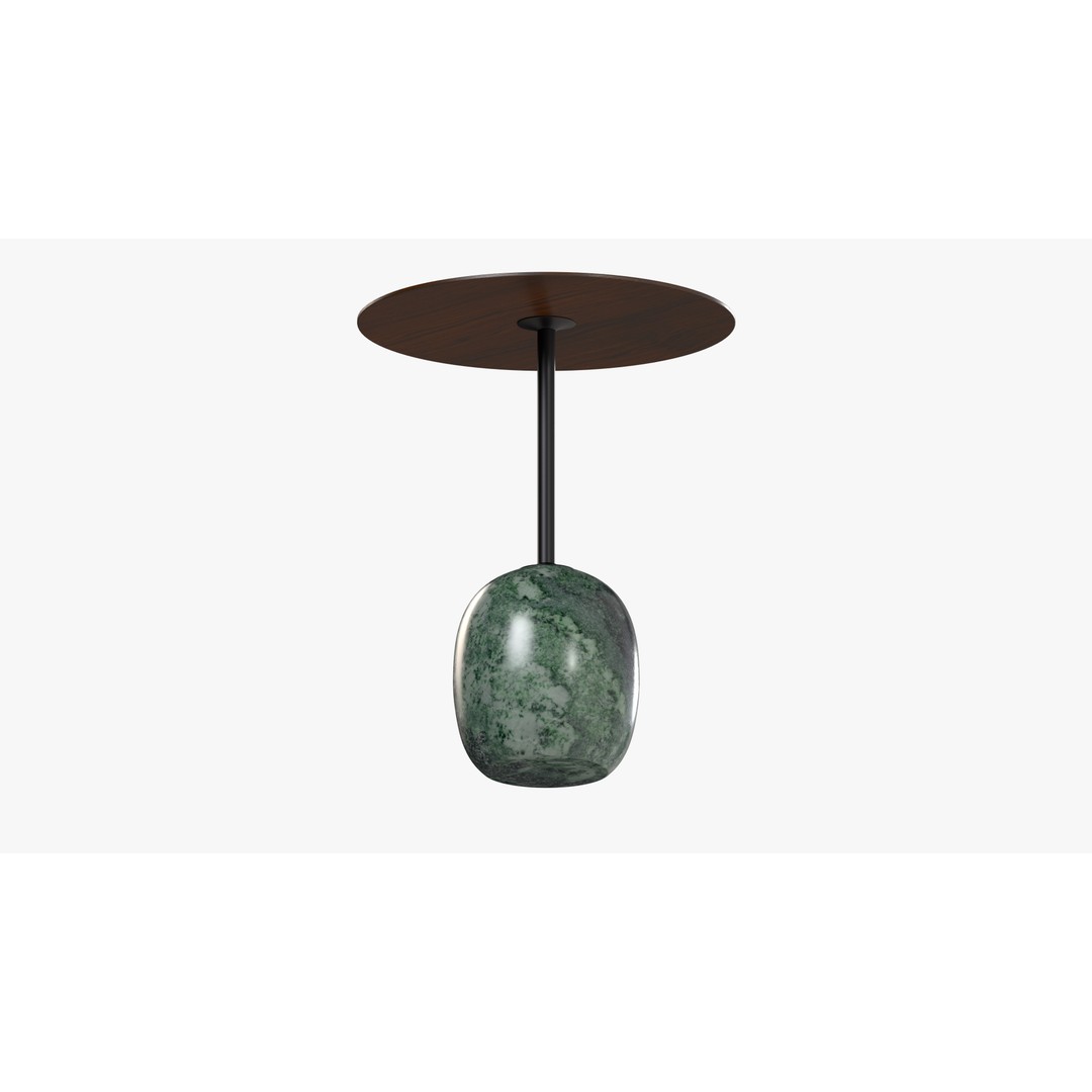 Round Table 3D Model – Low Poly PBR Furniture for Interior Design - View 5
