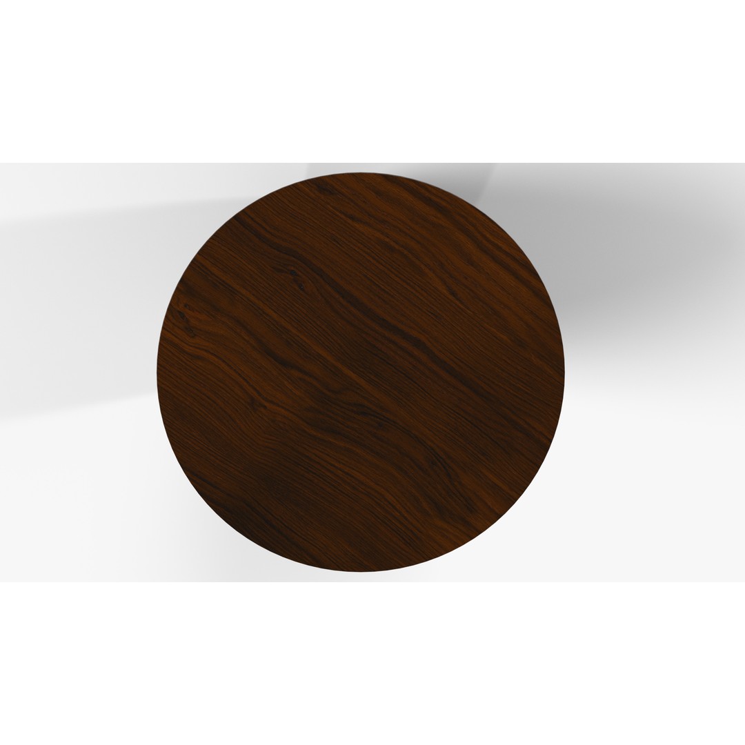 Round Table 3D Model – Low Poly PBR Furniture for Interior Design - View 7