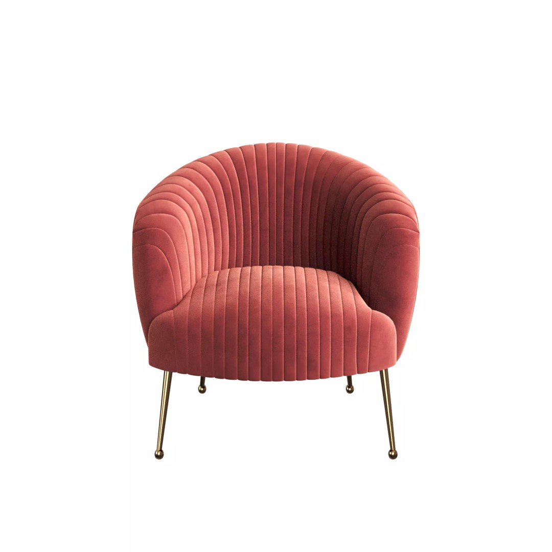 Beretta Chair 3D Model – Modern Scandinavian Design, FBX Format - View 2