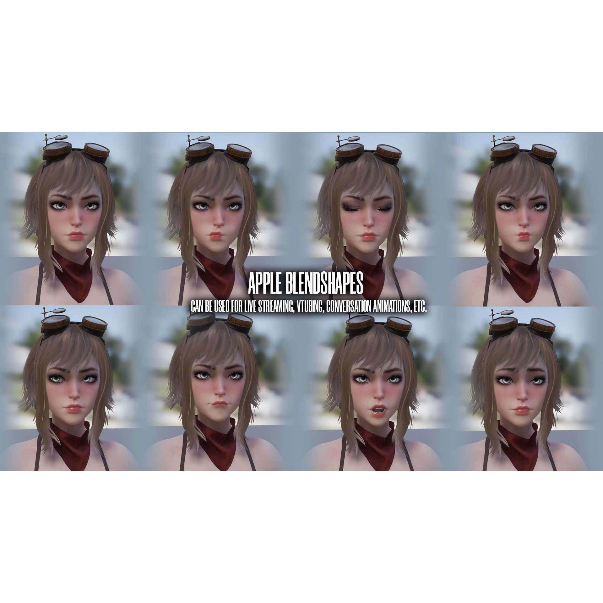 Mechanic Girl - Low-Poly Game-Ready 3D Model - View 11