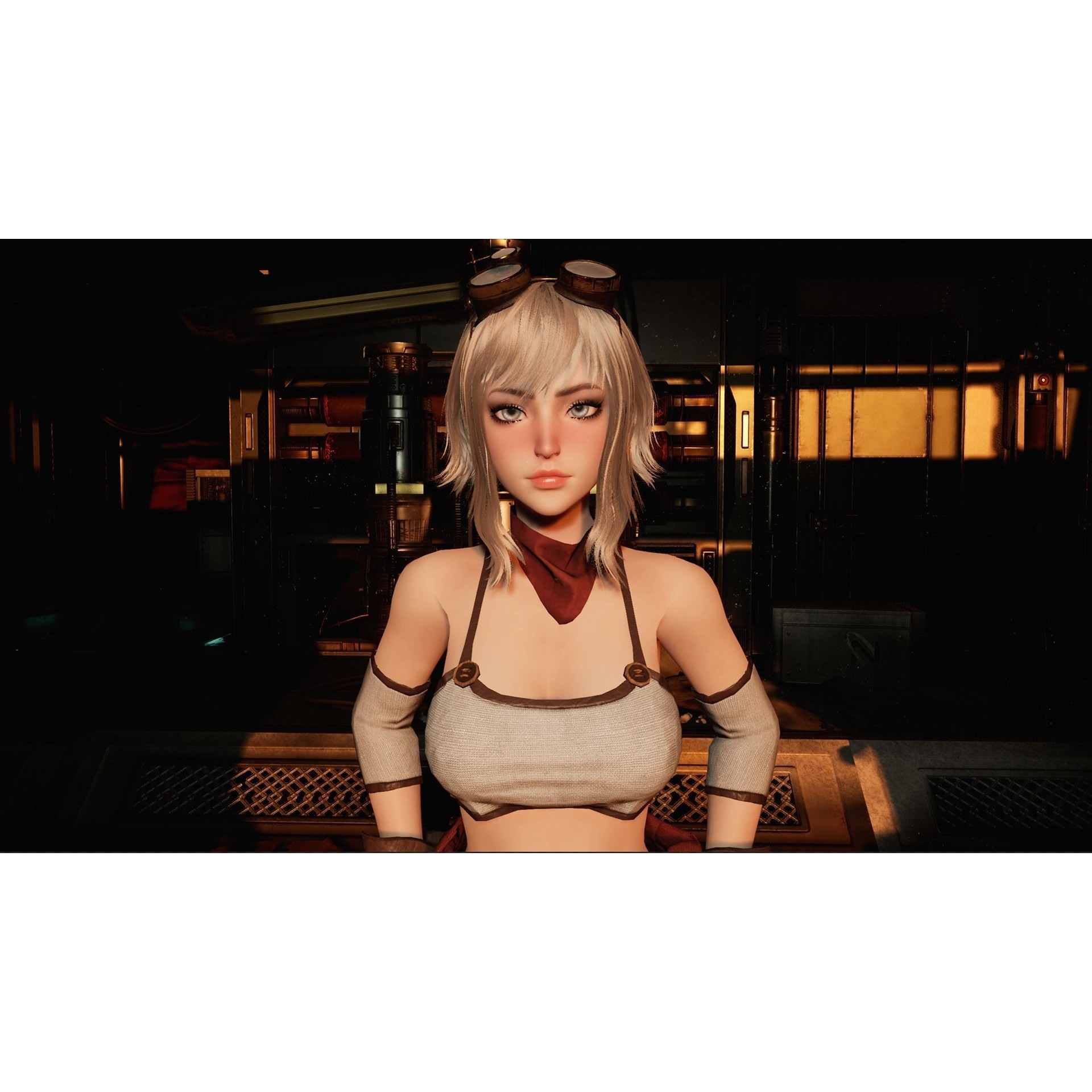 Mechanic Girl - Low-Poly Game-Ready 3D Model - View 17