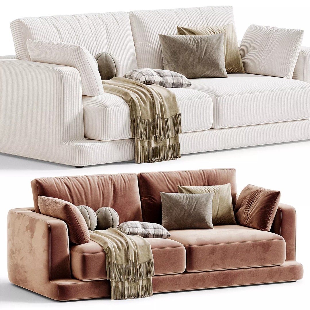 Gala Sofa 3D Model – Modern Furniture Design, OBJ & 3Ds Max - View 10