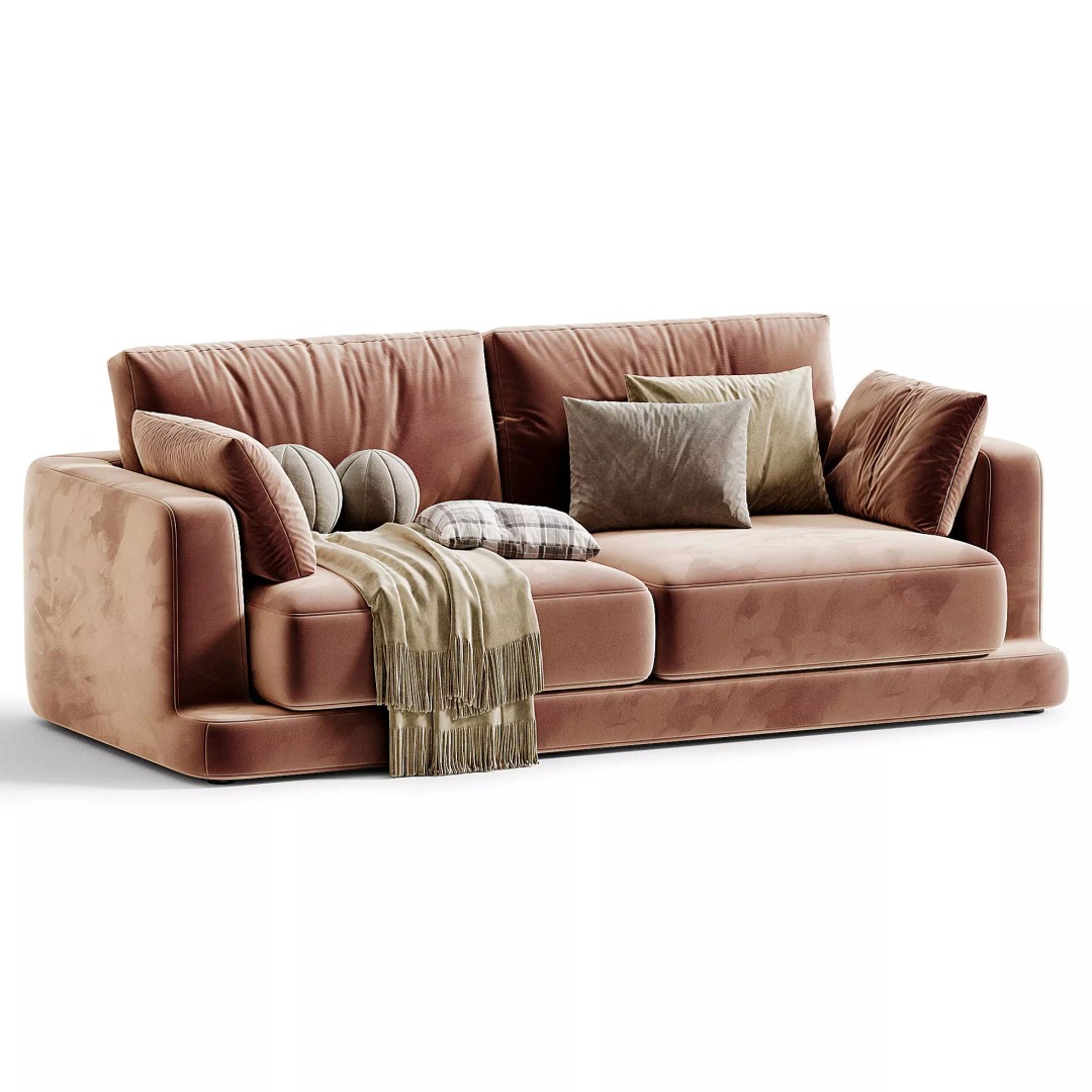 Gala Sofa 3D Model – Modern Furniture Design, OBJ & 3Ds Max - View 4