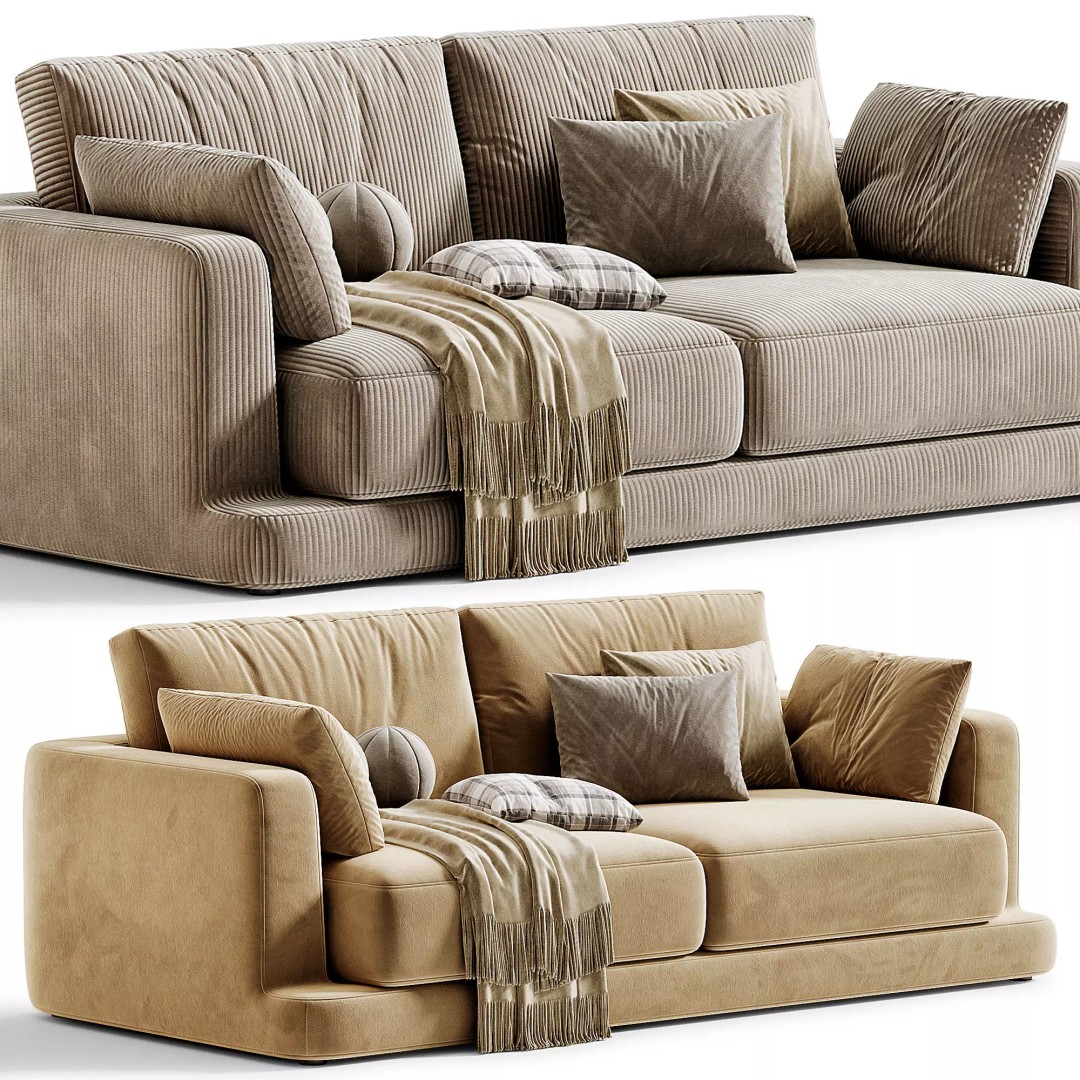 Gala Sofa 3D Model – Modern Furniture Design, OBJ & 3Ds Max - View 7