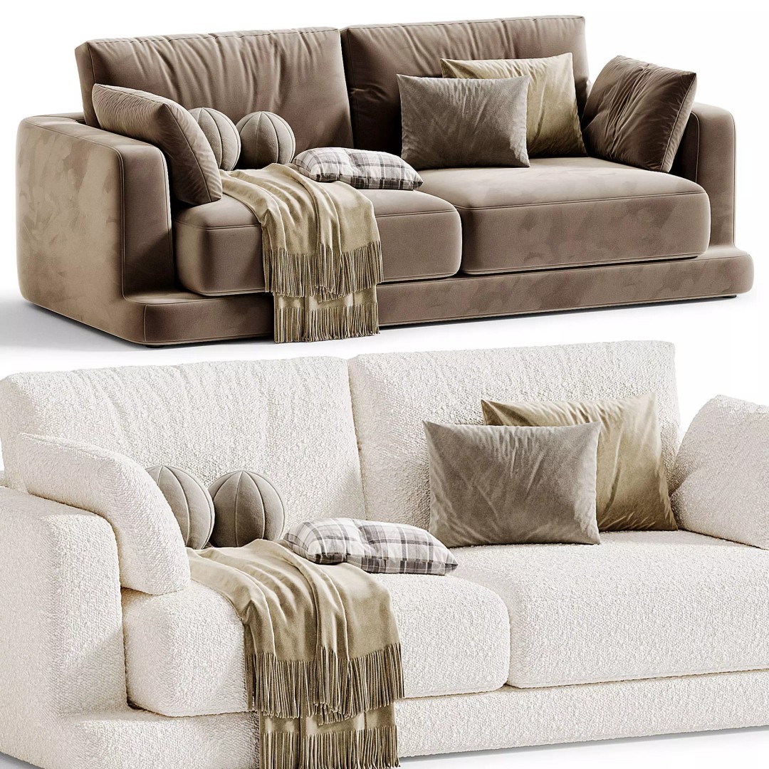 Gala Sofa 3D Model – Modern Furniture Design, OBJ & 3Ds Max - View 8