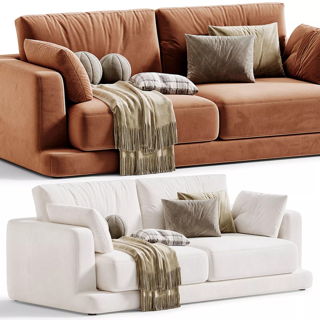 Gala Sofa 3D Model – Modern Furniture Design, OBJ & 3Ds Max - View 9