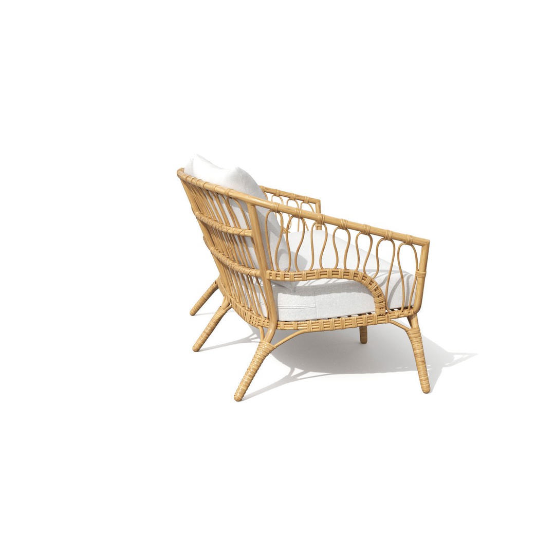 Lucara Sofa 3D Model – Low Poly Outdoor Furniture, FBX & OBJ - View 25