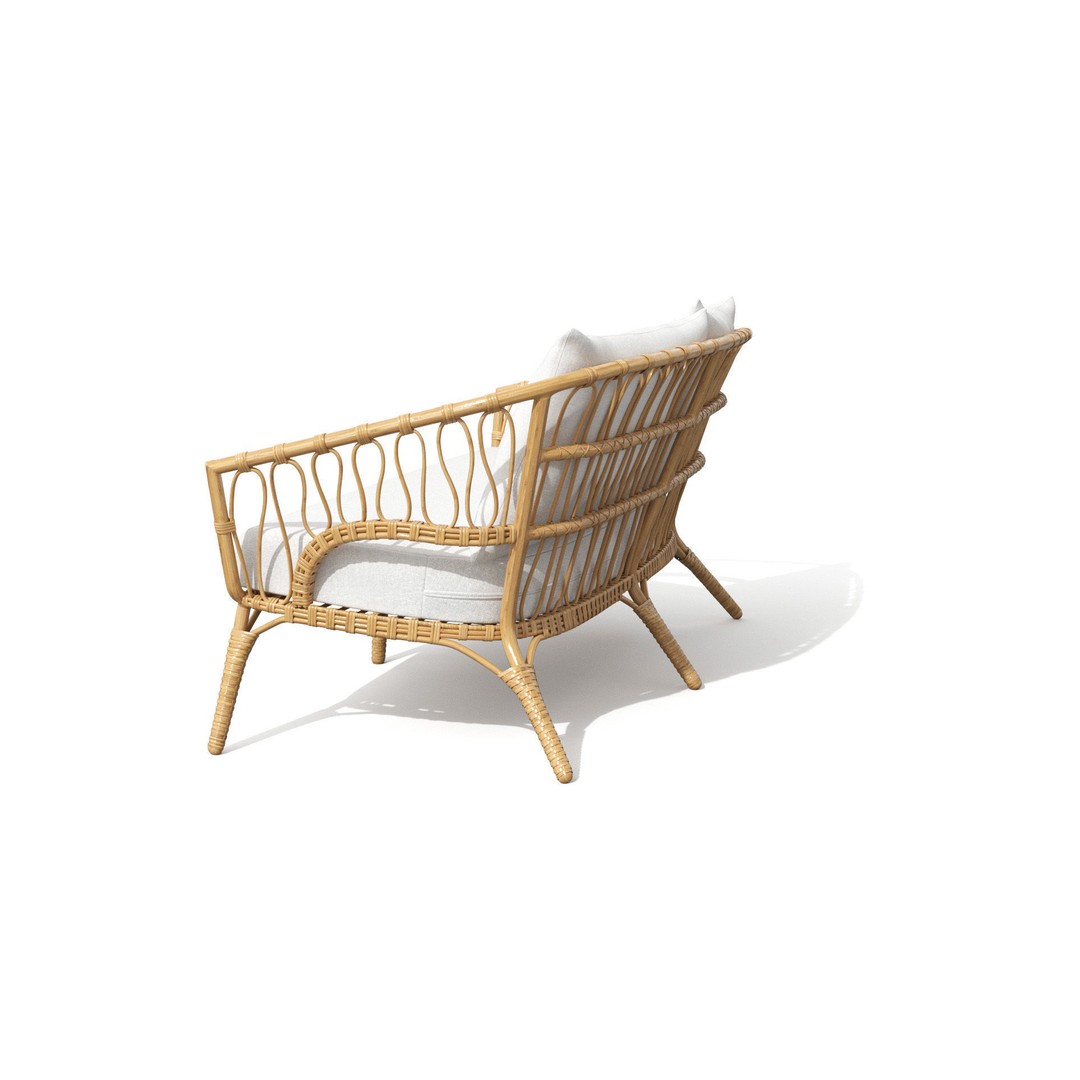 Lucara Sofa 3D Model – Low Poly Outdoor Furniture, FBX & OBJ - View 30