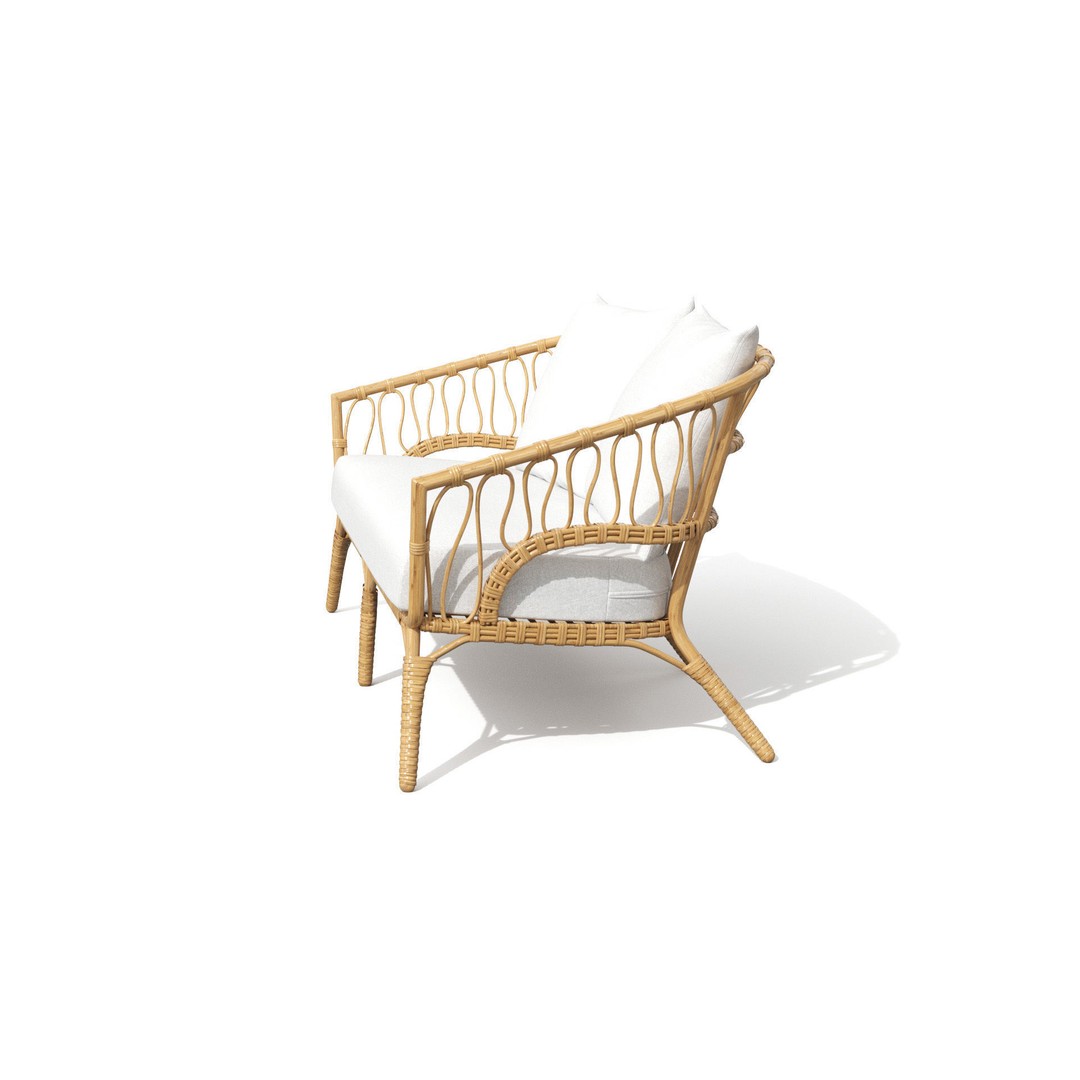 Lucara Sofa 3D Model – Low Poly Outdoor Furniture, FBX & OBJ - View 31