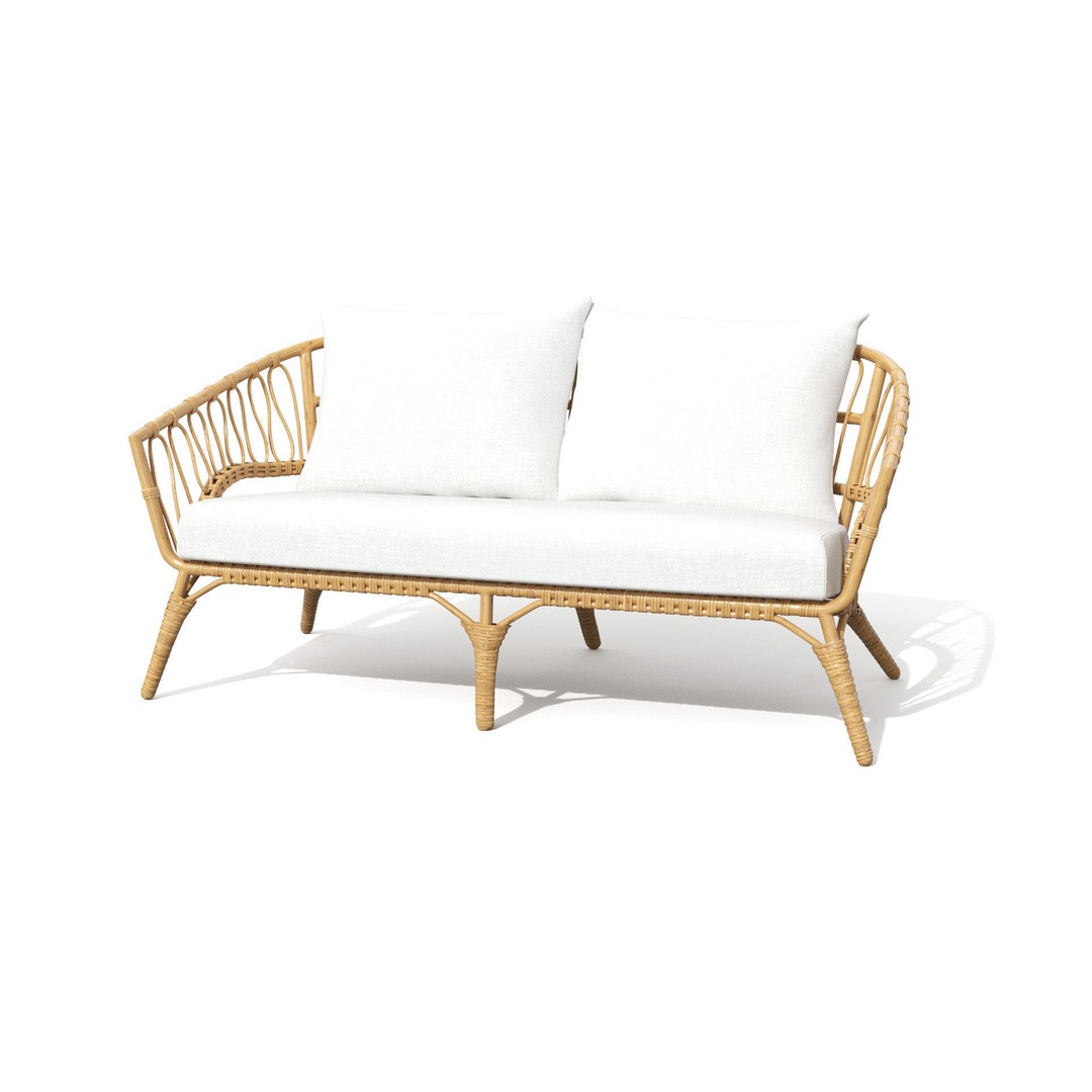 Lucara Sofa 3D Model – Low Poly Outdoor Furniture, FBX & OBJ - View 33