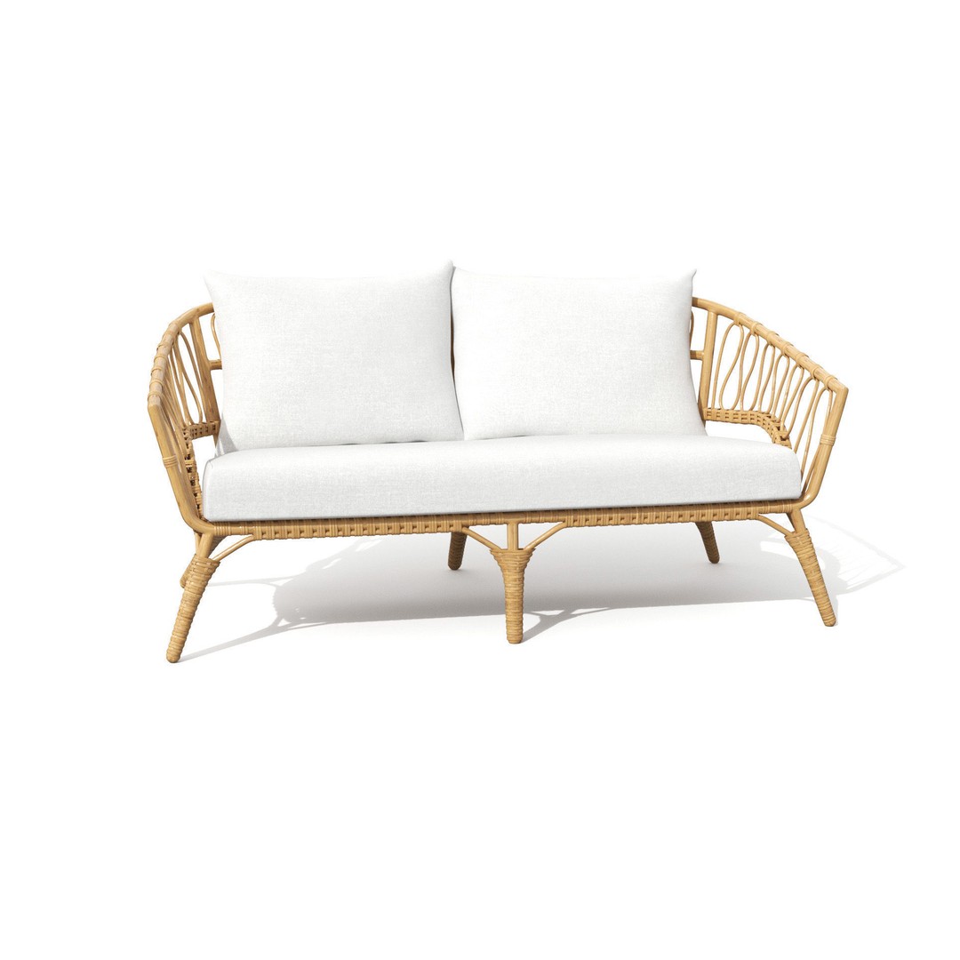 Lucara Sofa 3D Model – Low Poly Outdoor Furniture, FBX & OBJ - View 34