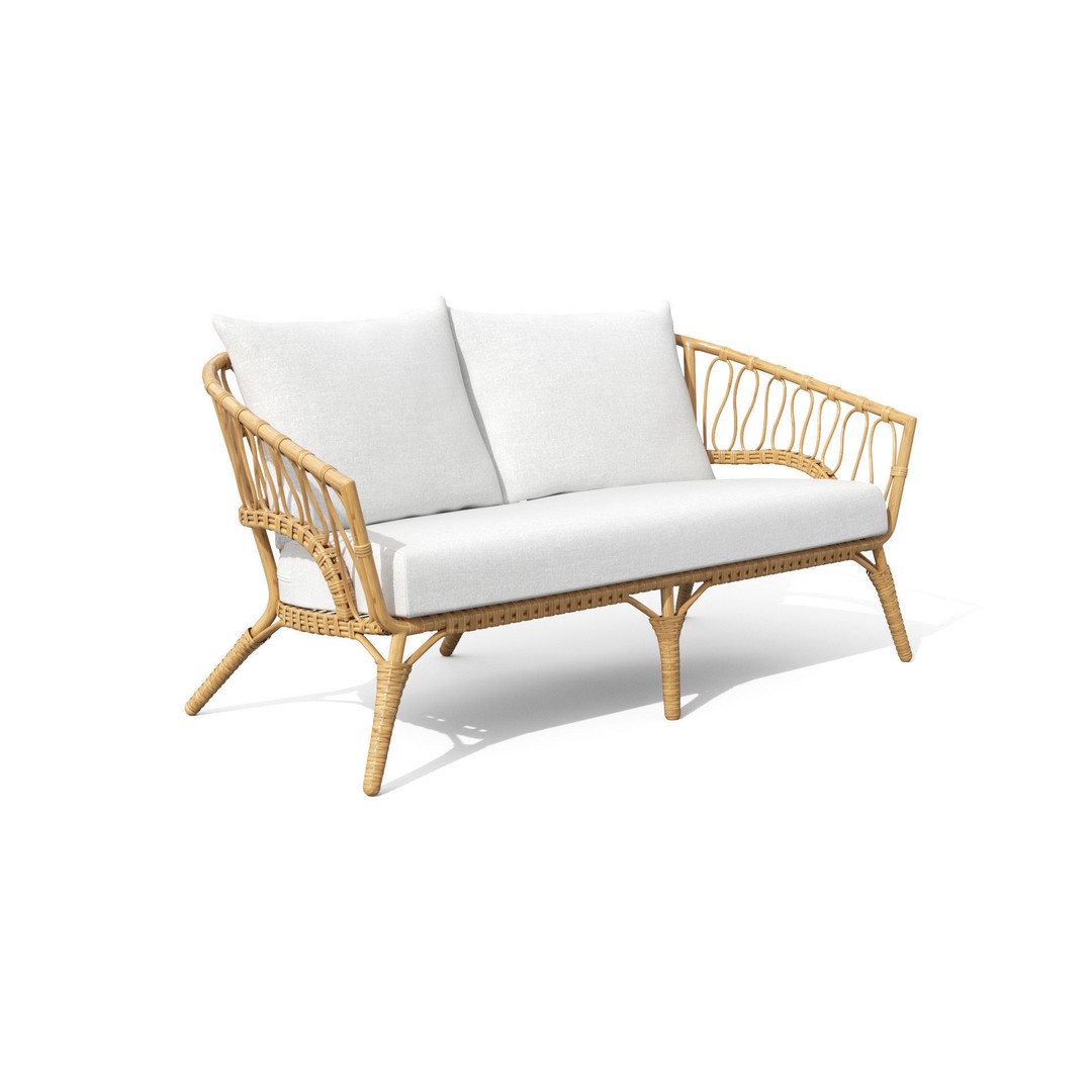 Lucara Sofa 3D Model – Low Poly Outdoor Furniture, FBX & OBJ - View 5