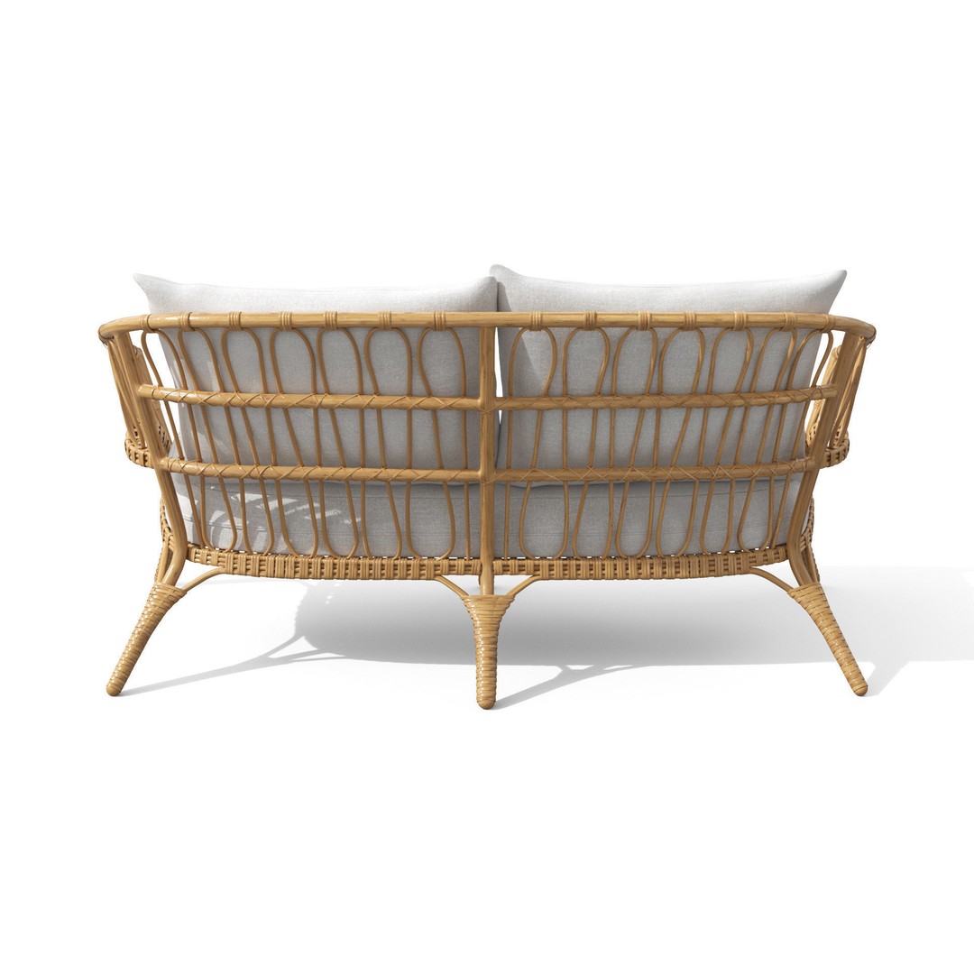 Lucara Sofa 3D Model – Low Poly Outdoor Furniture, FBX & OBJ - View 8
