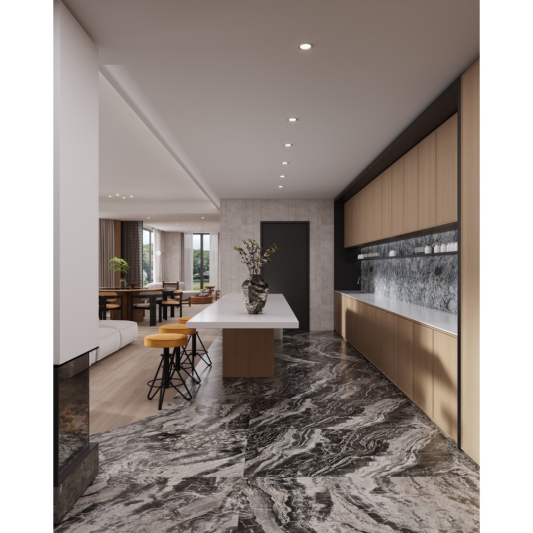 Modern Villa Interior 3D Model – Luxurious Living Room, FBX & OBJ