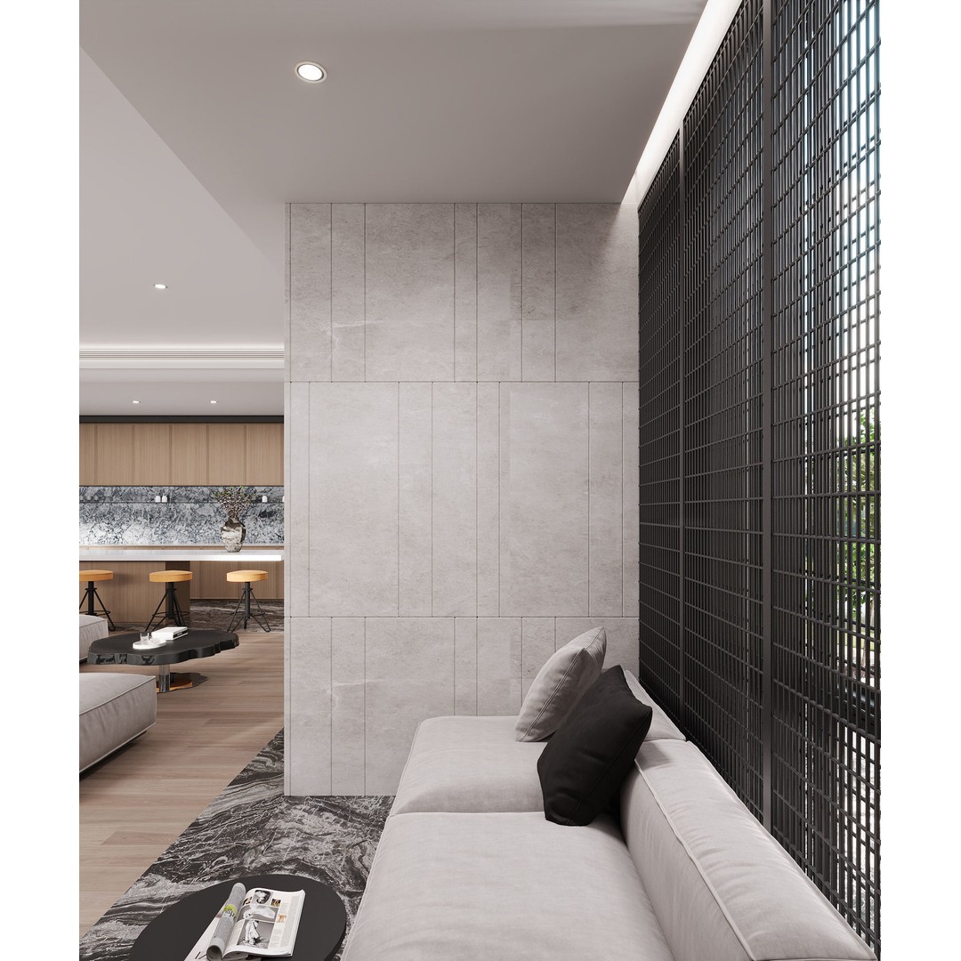 Modern Villa Interior 3D Model – Luxurious Living Room, FBX & OBJ - View 10