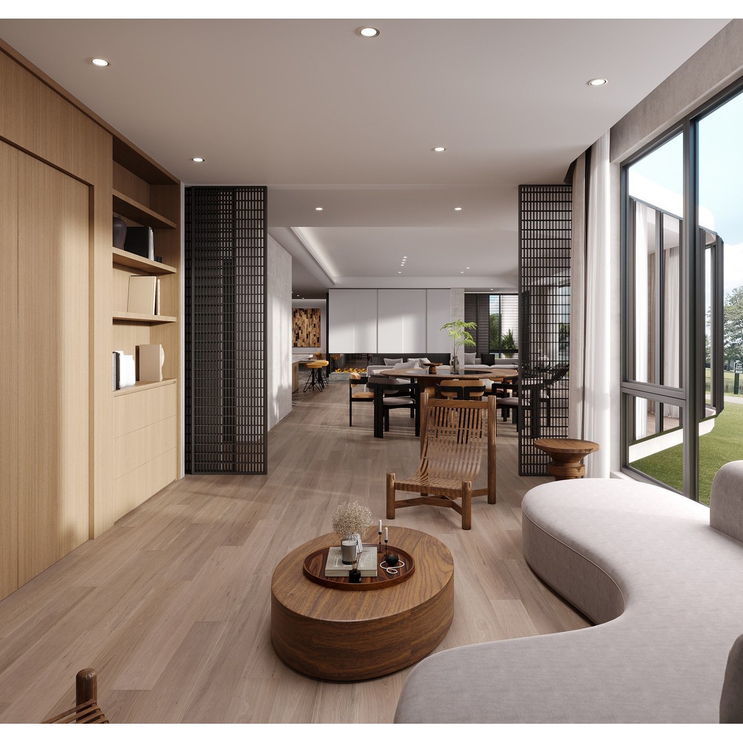 Modern Villa Interior 3D Model – Luxurious Living Room, FBX & OBJ - View 15