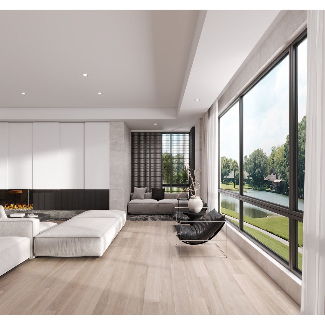Modern Villa Interior 3D Model – Luxurious Living Room, FBX & OBJ - View 8