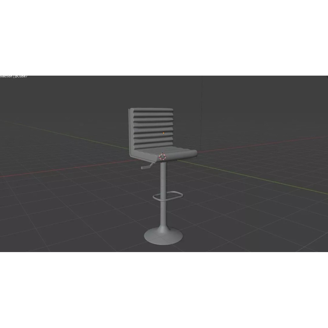 Petra Barstool 3D Model – High Poly Game Asset, FBX, OBJ, Blender