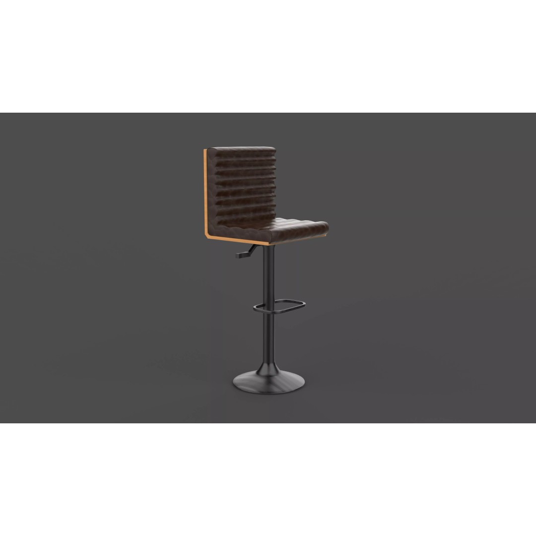 Petra Barstool 3D Model – High Poly Game Asset, FBX, OBJ, Blender - View 12