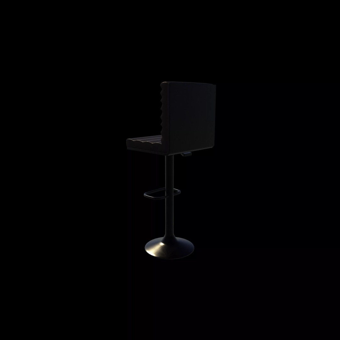 Petra Barstool 3D Model – High Poly Game Asset, FBX, OBJ, Blender - View 13