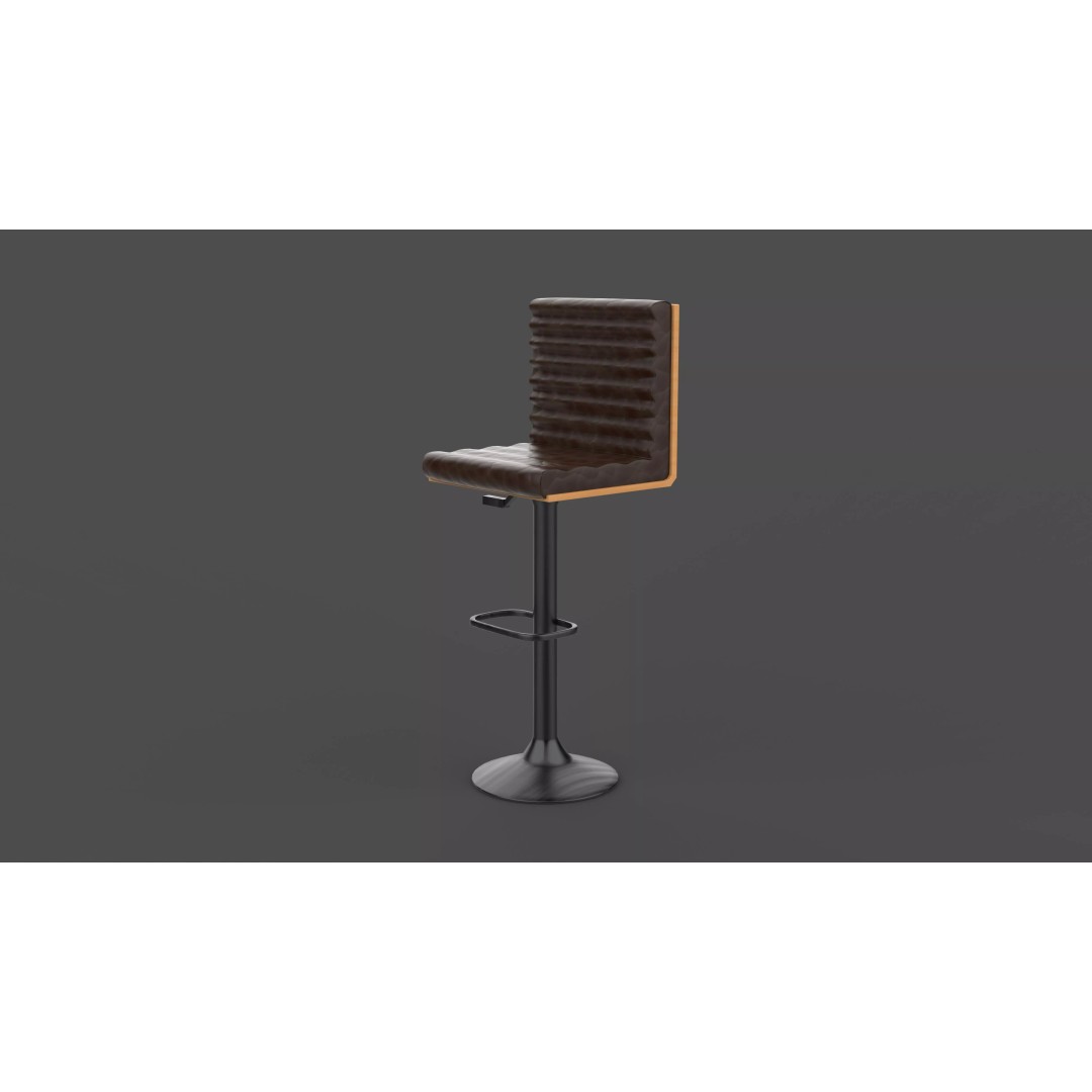 Petra Barstool 3D Model – High Poly Game Asset, FBX, OBJ, Blender - View 4