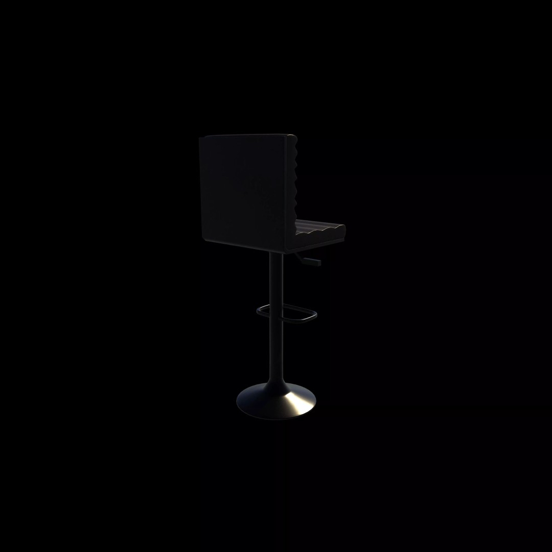 Petra Barstool 3D Model – High Poly Game Asset, FBX, OBJ, Blender - View 7