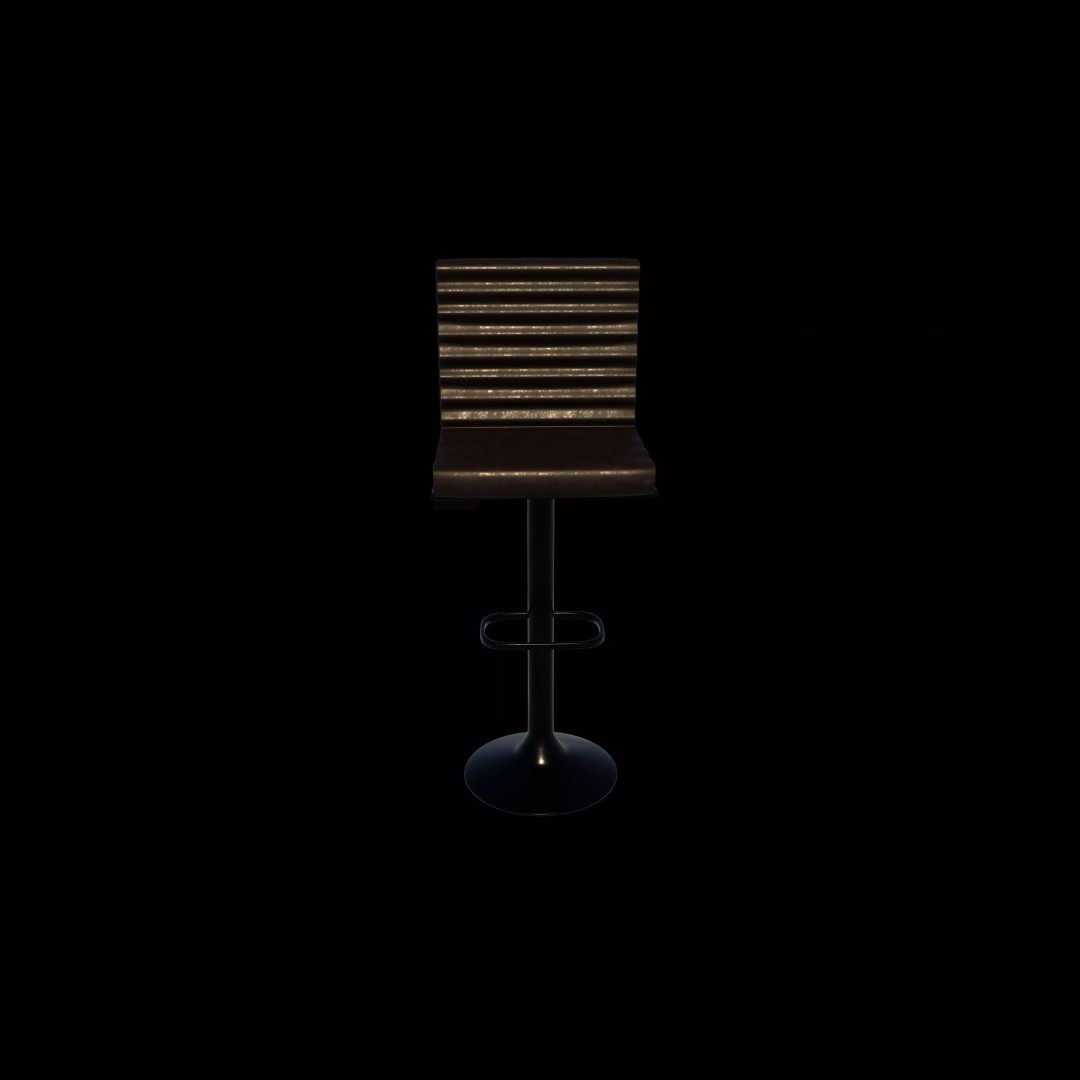 Petra Barstool 3D Model – High Poly Game Asset, FBX, OBJ, Blender - View 9