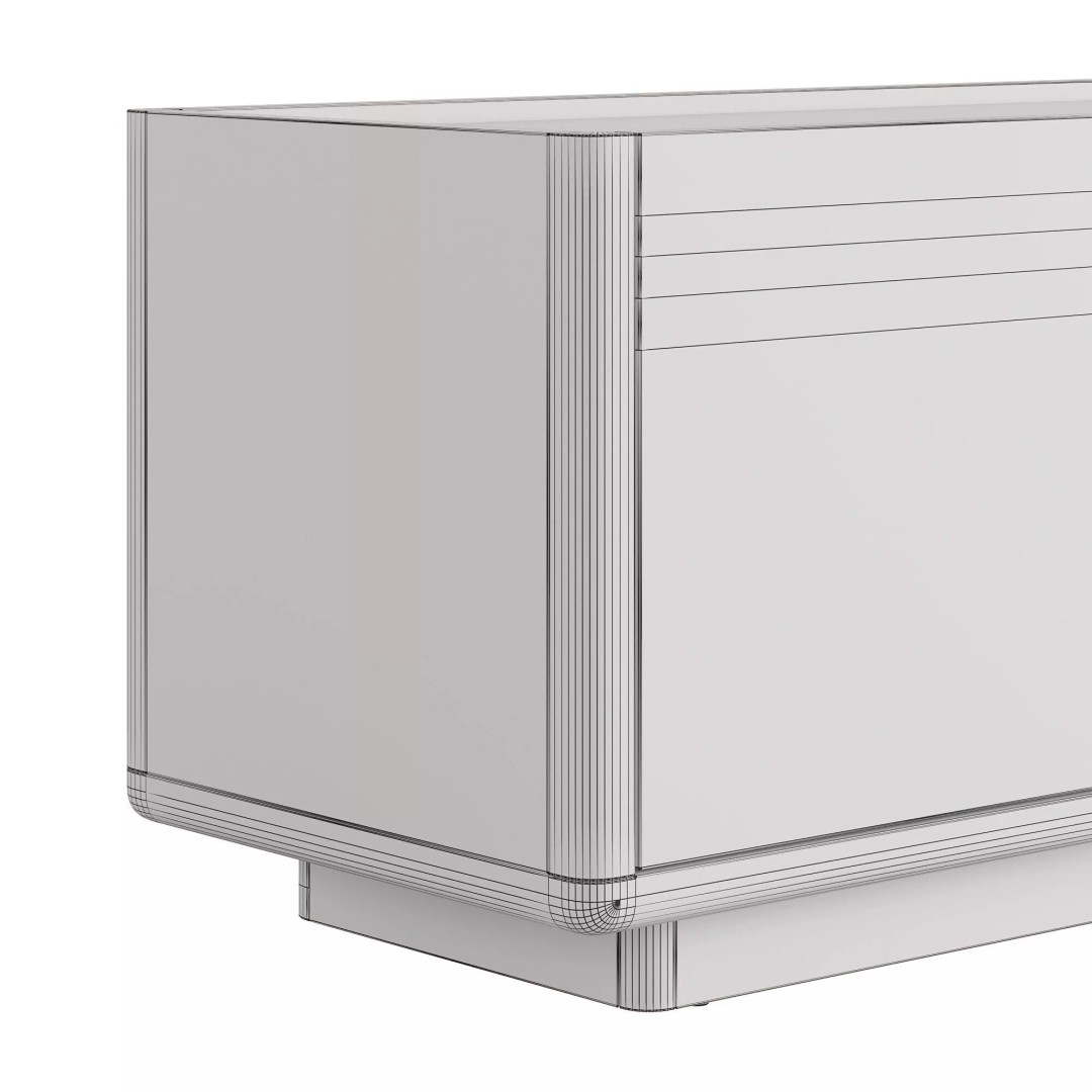 Arelida TV Stand 3D Model – High-Quality Cabinet, FBX, OBJ