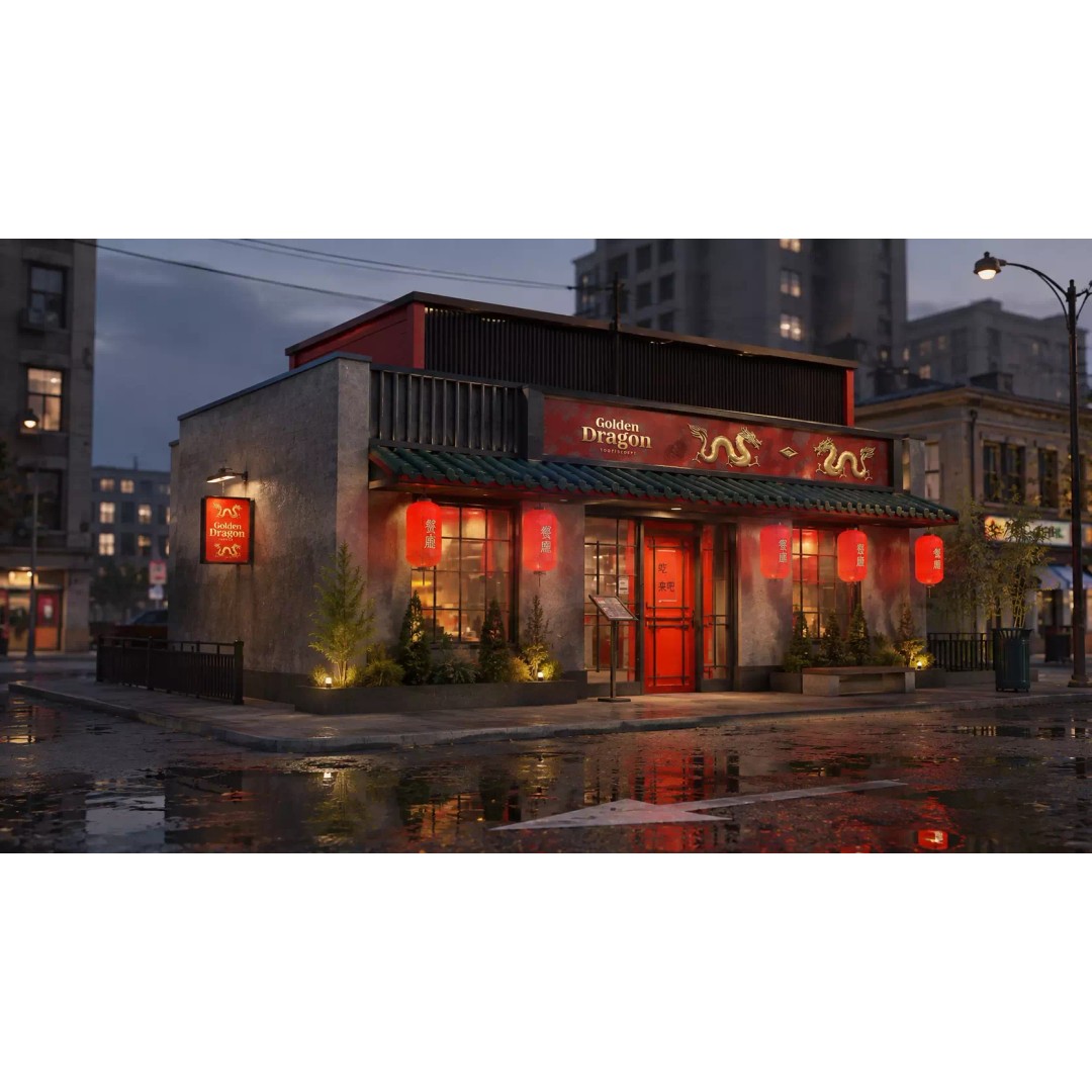 Store Commercial Buildings 3D Model – Low Poly Urban Asset Pack - View 14
