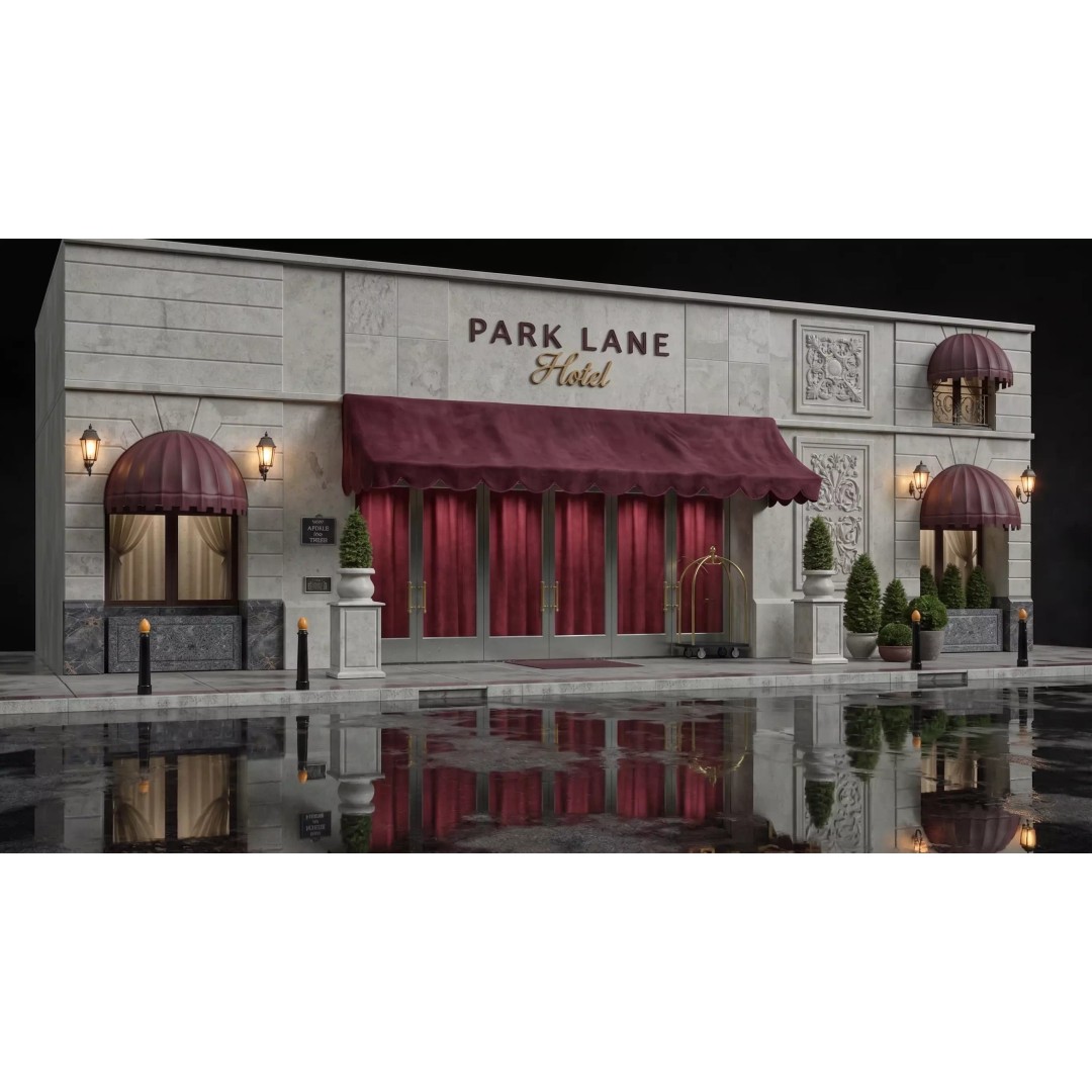 Store Commercial Buildings 3D Model – Low Poly Urban Asset Pack - View 4