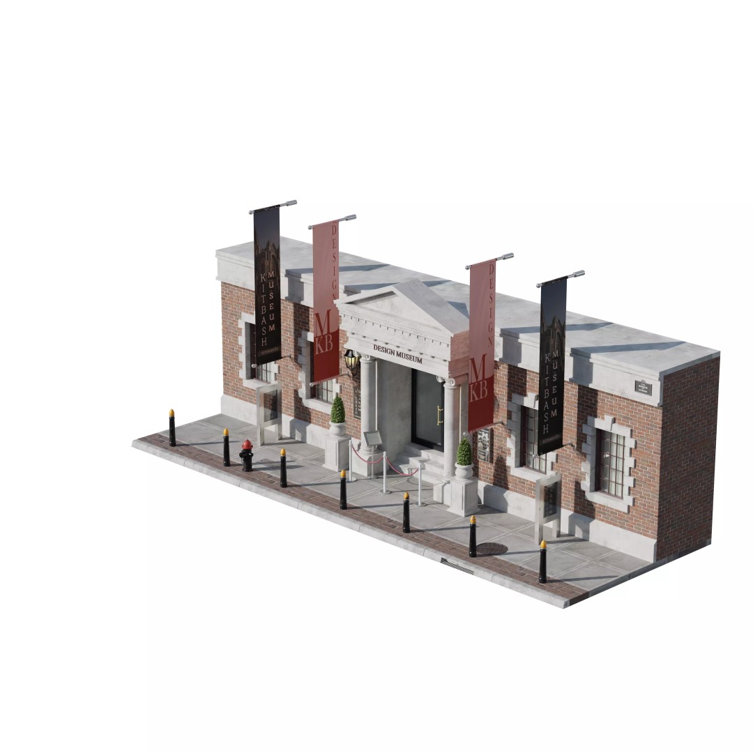 Store Commercial Buildings 3D Model – Low Poly Urban Asset Pack - View 53