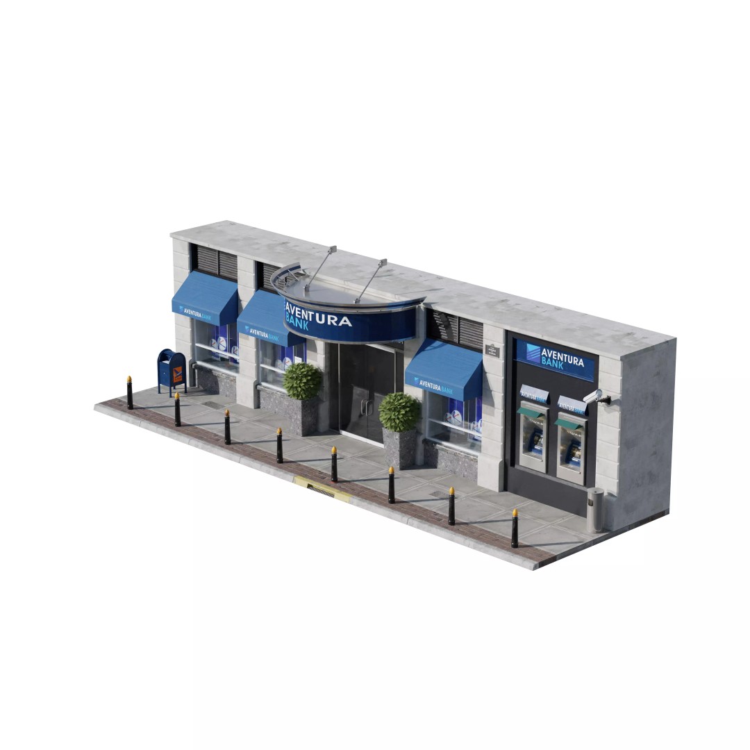 Store Commercial Buildings 3D Model – Low Poly Urban Asset Pack - View 78