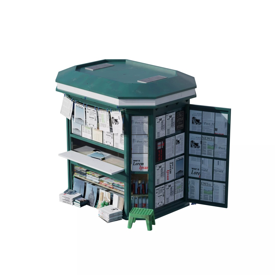 Store Commercial Buildings 3D Model – Low Poly Urban Asset Pack - View 92
