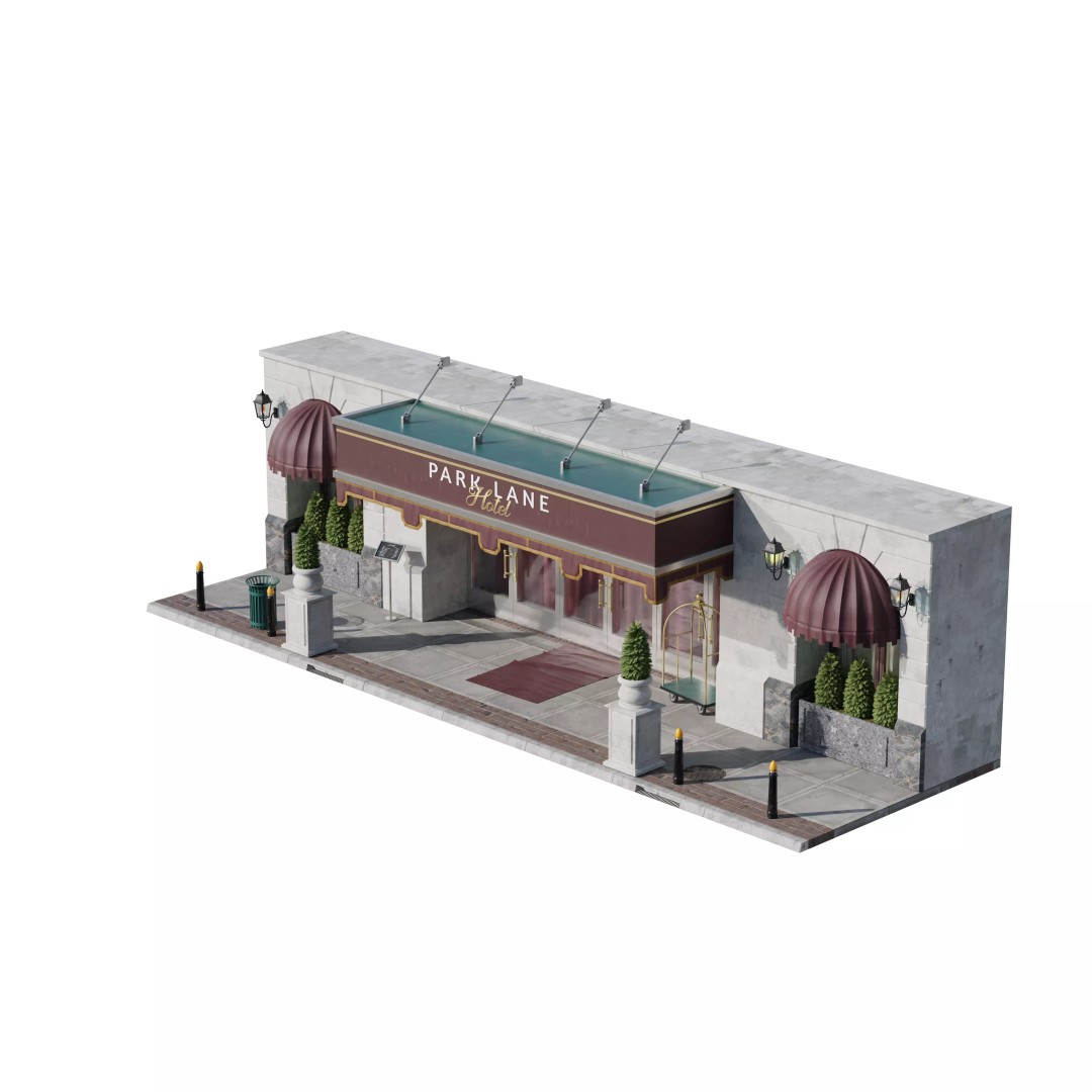 Store Commercial Buildings 3D Model – Low Poly Urban Asset Pack - View 94