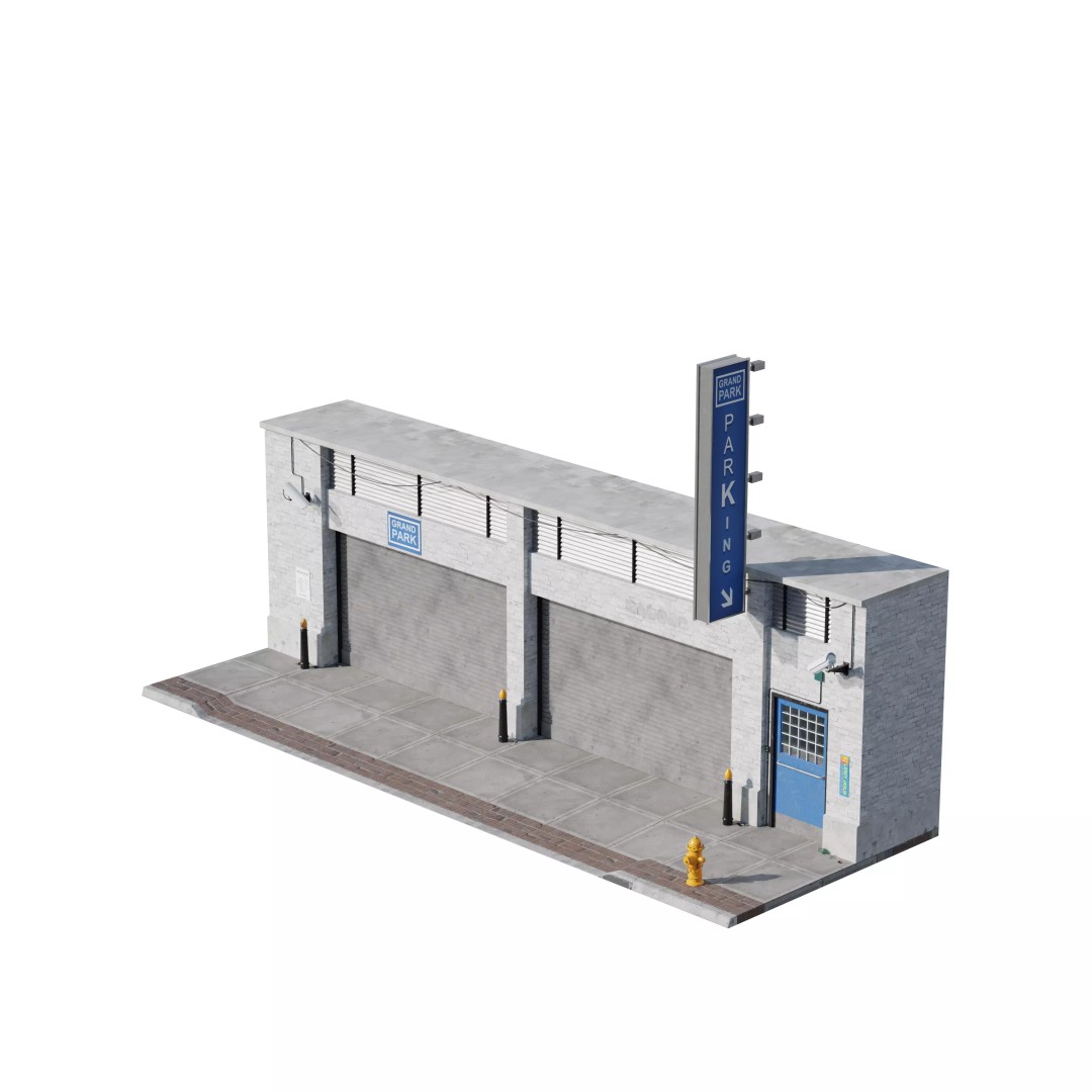 Store Commercial Buildings 3D Model – Low Poly Urban Asset Pack - View 96