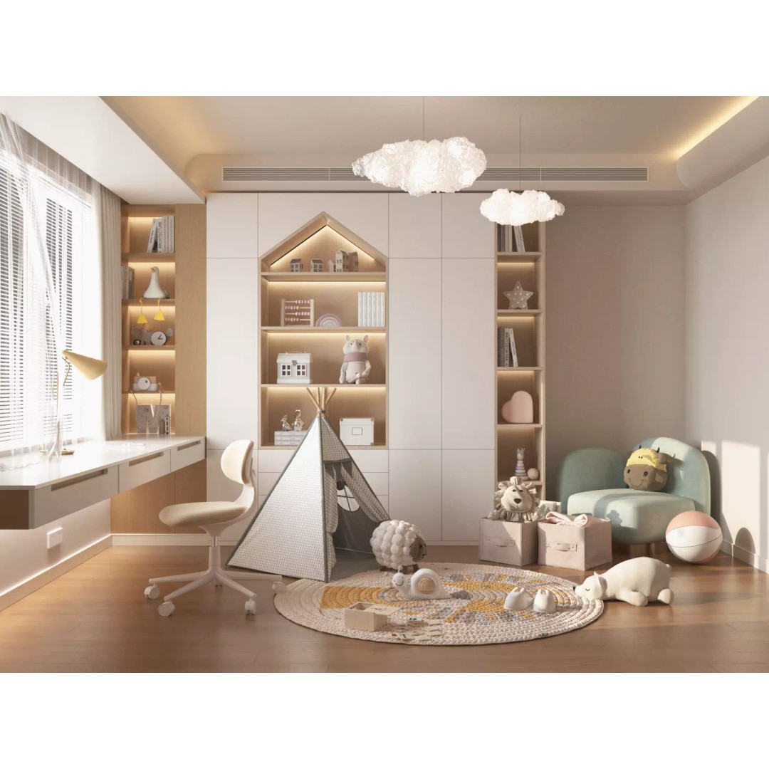 Playroom 3D Model – High-Quality Interior Asset, PBR Textures, FBX, Blender - View 2