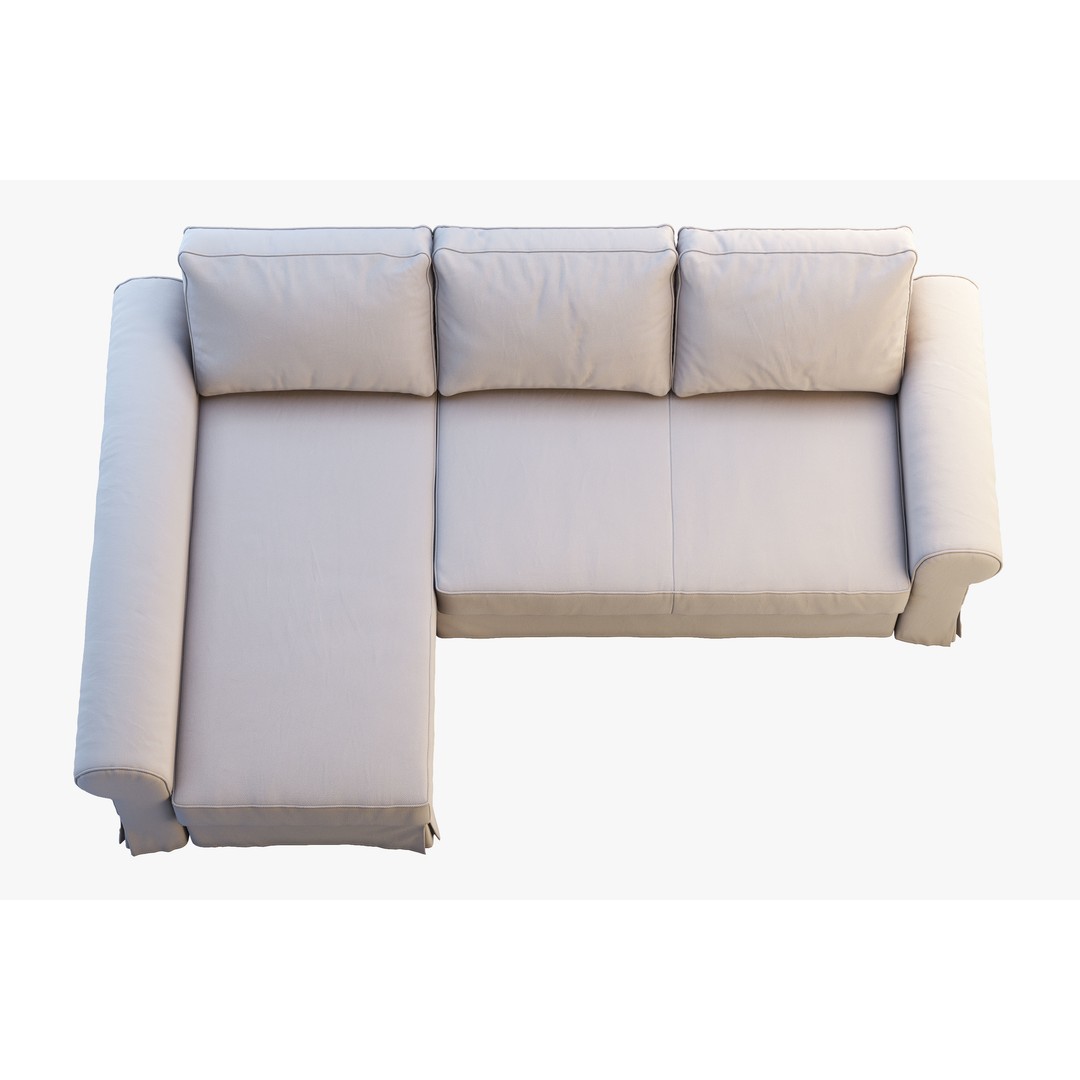 Backabro Sofa 3D Model – Modern Chaise Lounge, FBX, OBJ - View 17