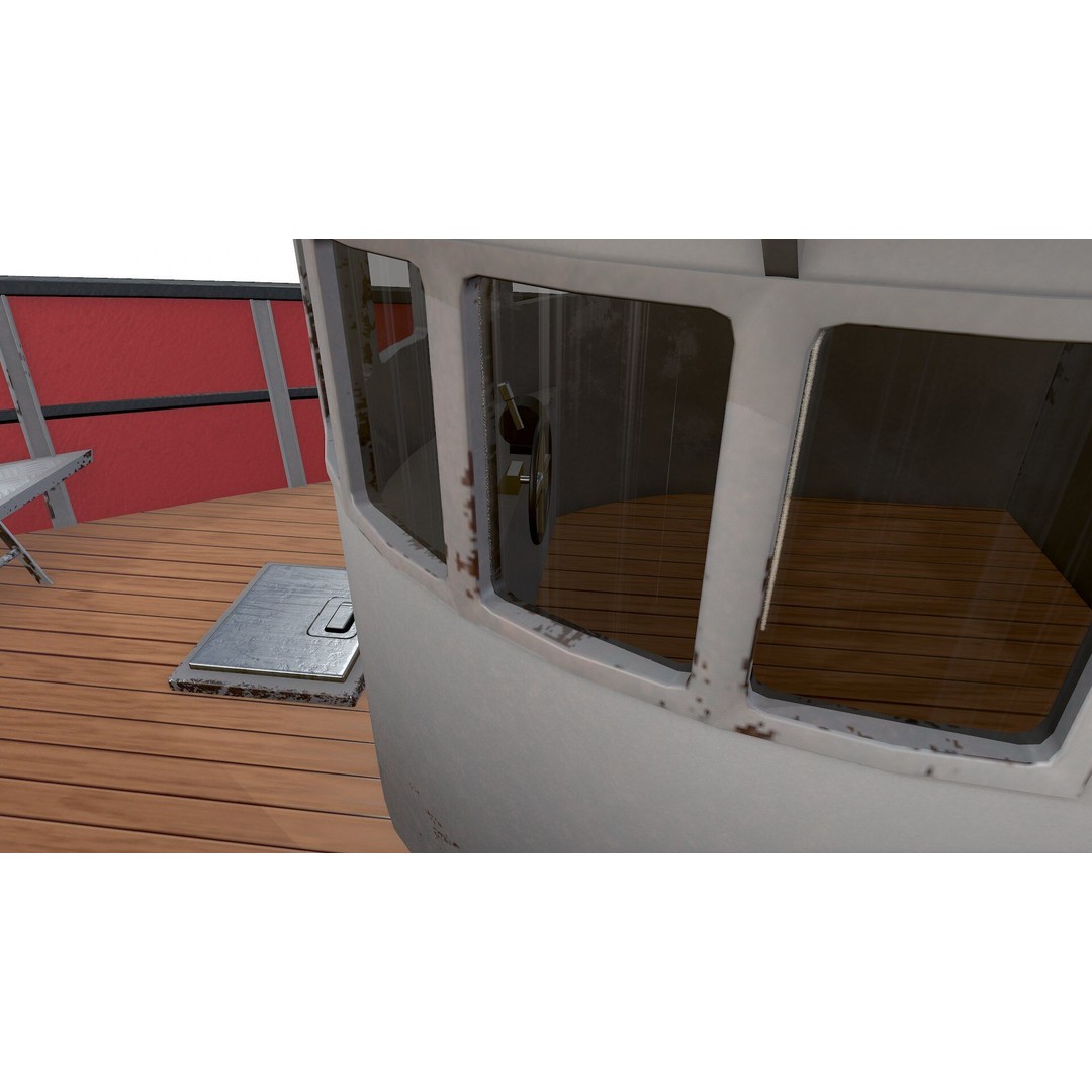 Old Fishing Boat 3D Model – Low Poly PBR Game Asset, FBX & OBJ - View 18