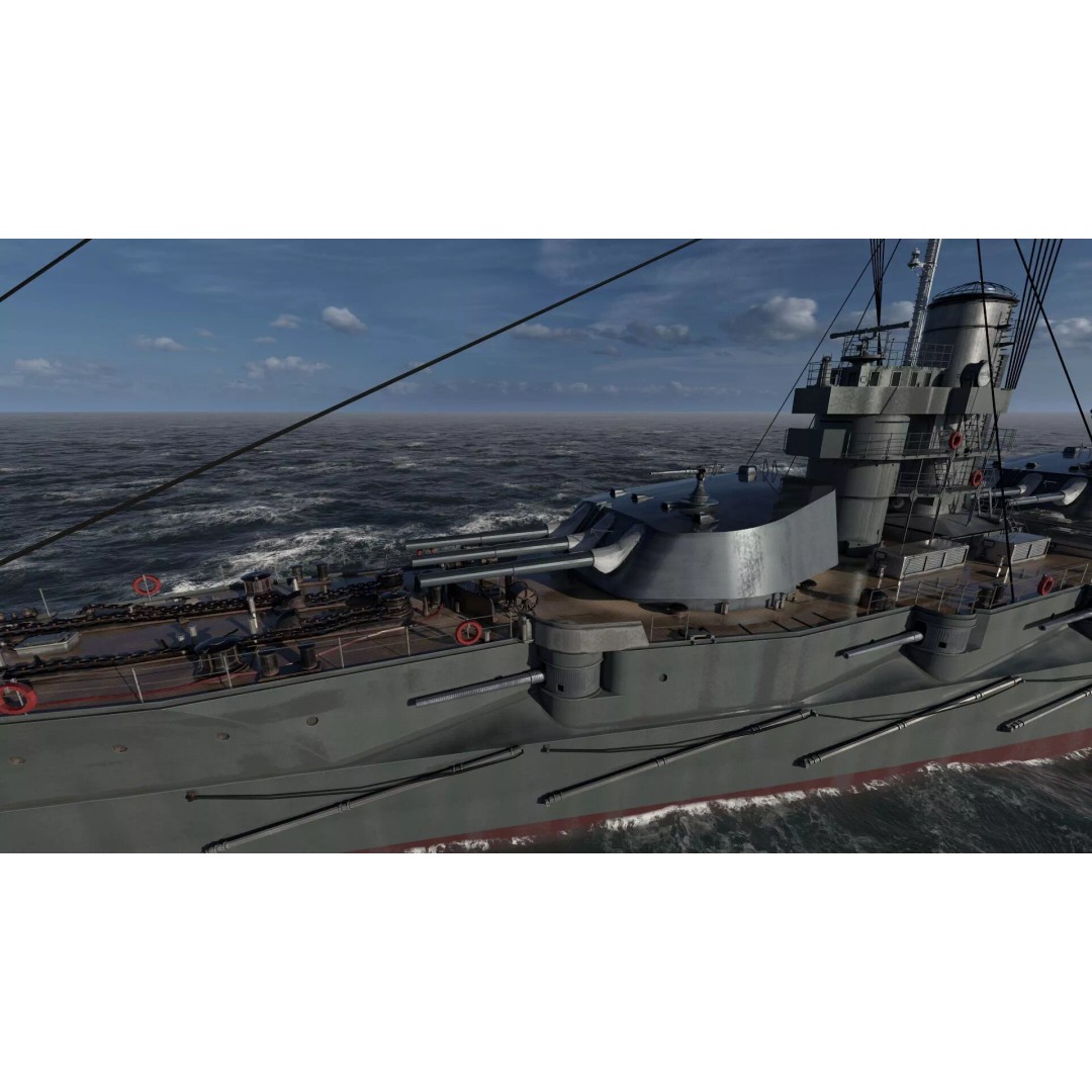 Imperial Russian Navy Dreadnought Battleship 3D Model – Detailed, Game-Ready, FBX - View 10