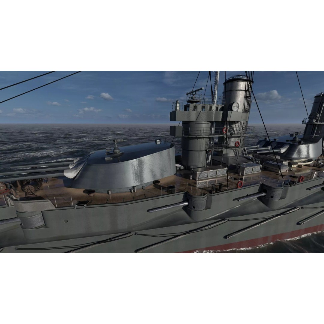 Imperial Russian Navy Dreadnought Battleship 3D Model – Detailed, Game-Ready, FBX - View 11