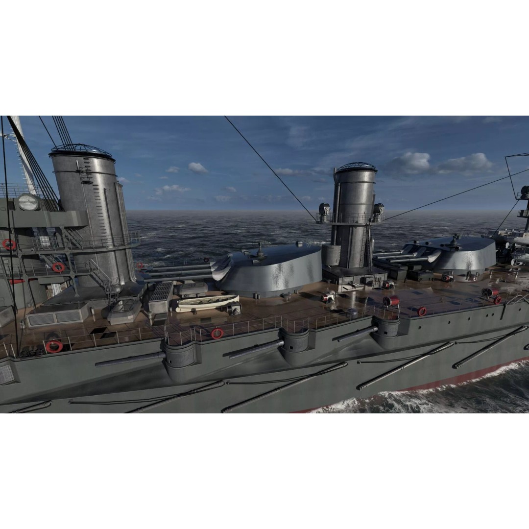 Imperial Russian Navy Dreadnought Battleship 3D Model – Detailed, Game-Ready, FBX - View 13